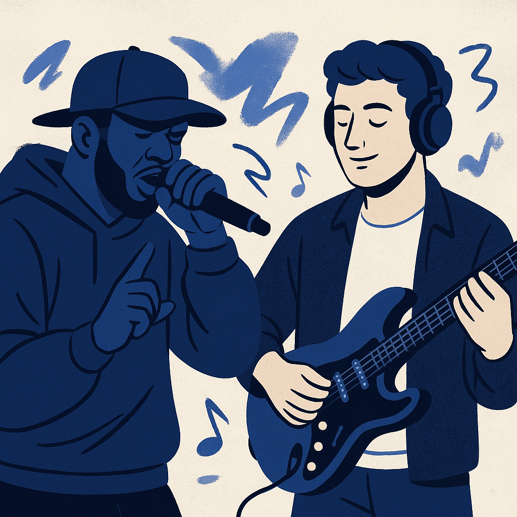 Hip-Hop Collaborations Across Genres — illustration