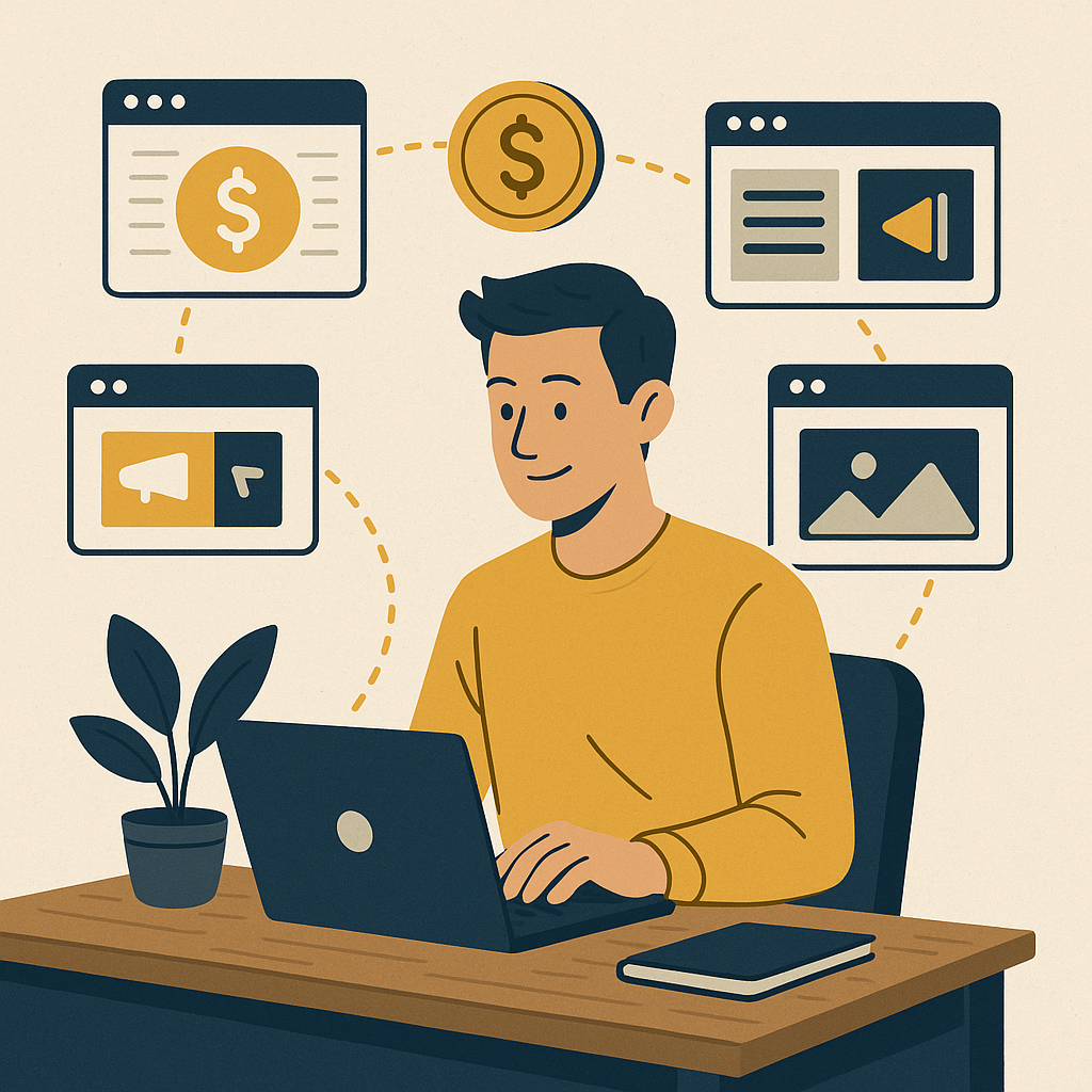 Building Passive Income Websites — illustration
