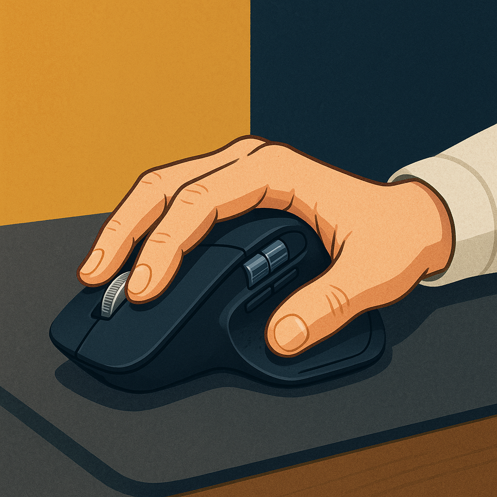 MX Master 3S: The Silent Performer — illustration