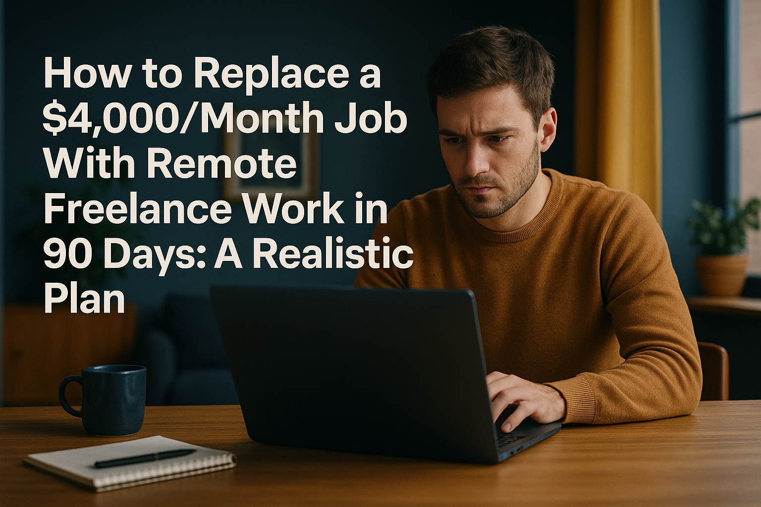 How to Replace a $4,000/Month Job With Remote Freelance Work in 90 Days: A Realistic Plan