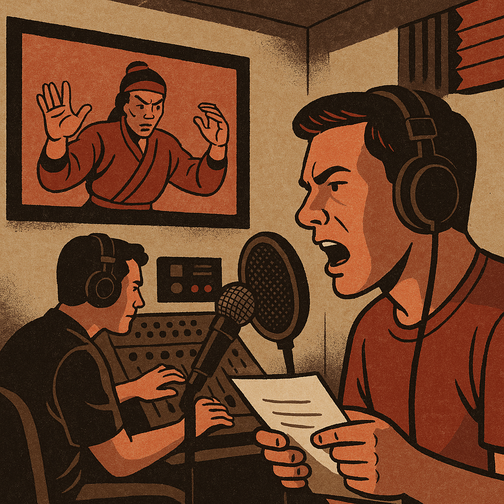 How the Dub Was Actually Made — illustration