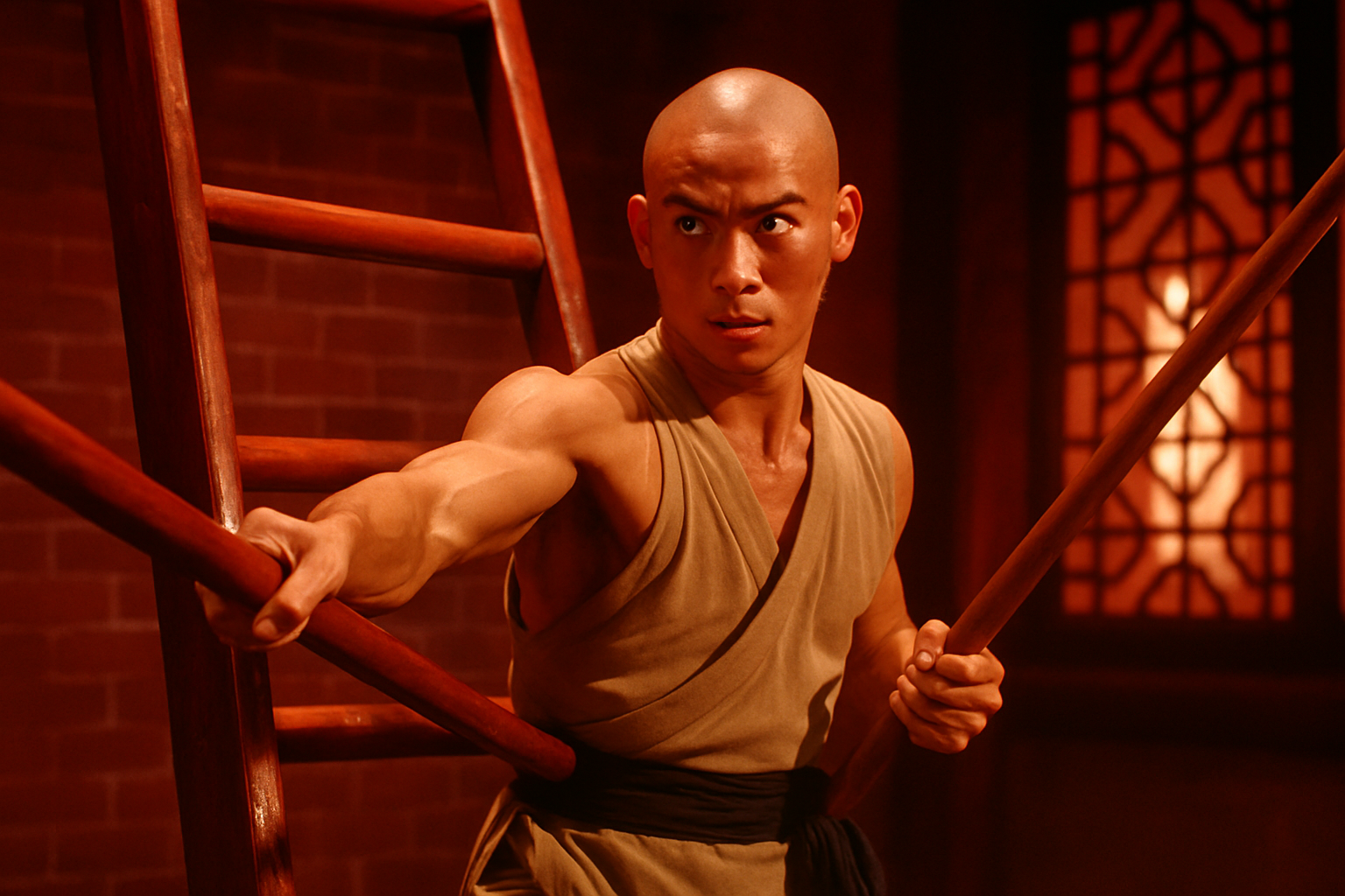 Featured image: Fight Breakdown: The Ladder Sequence in The 36th Chamber of Shaolin and What Gordon Liu Was Actually Doing