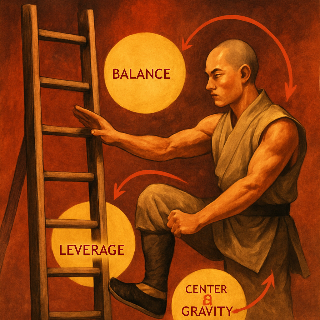 Analyzing the Ladder Sequence Through Martial Arts Principles — illustration
