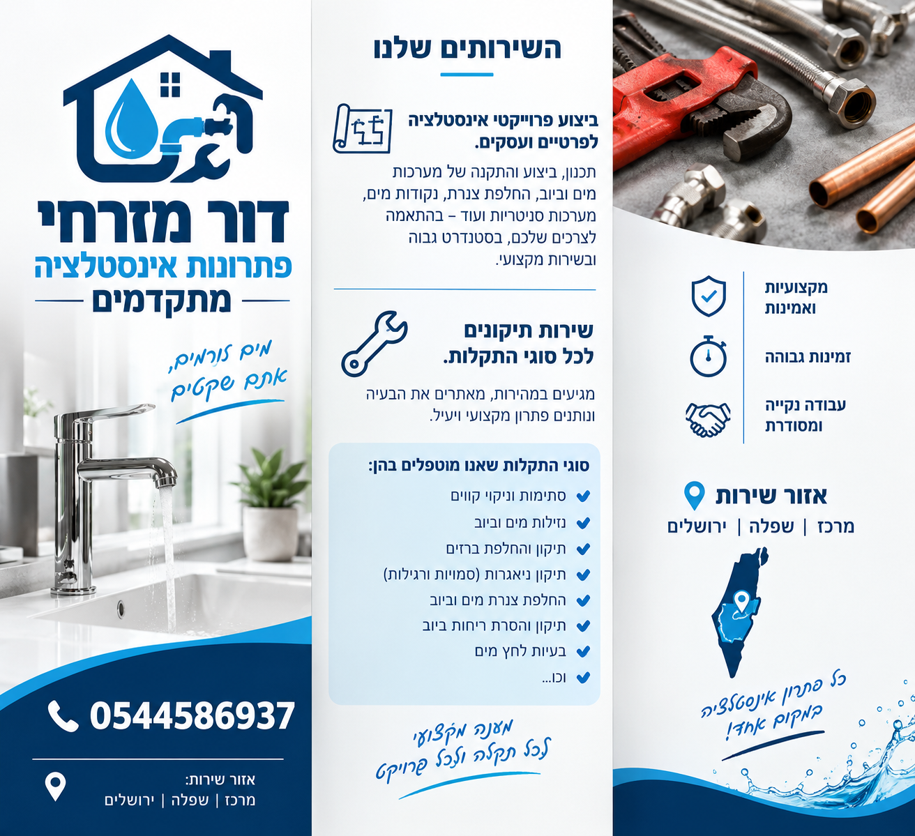 דור מזרחי: פתרונות אינסטלציה מתקדמים לבית ולעסק!
