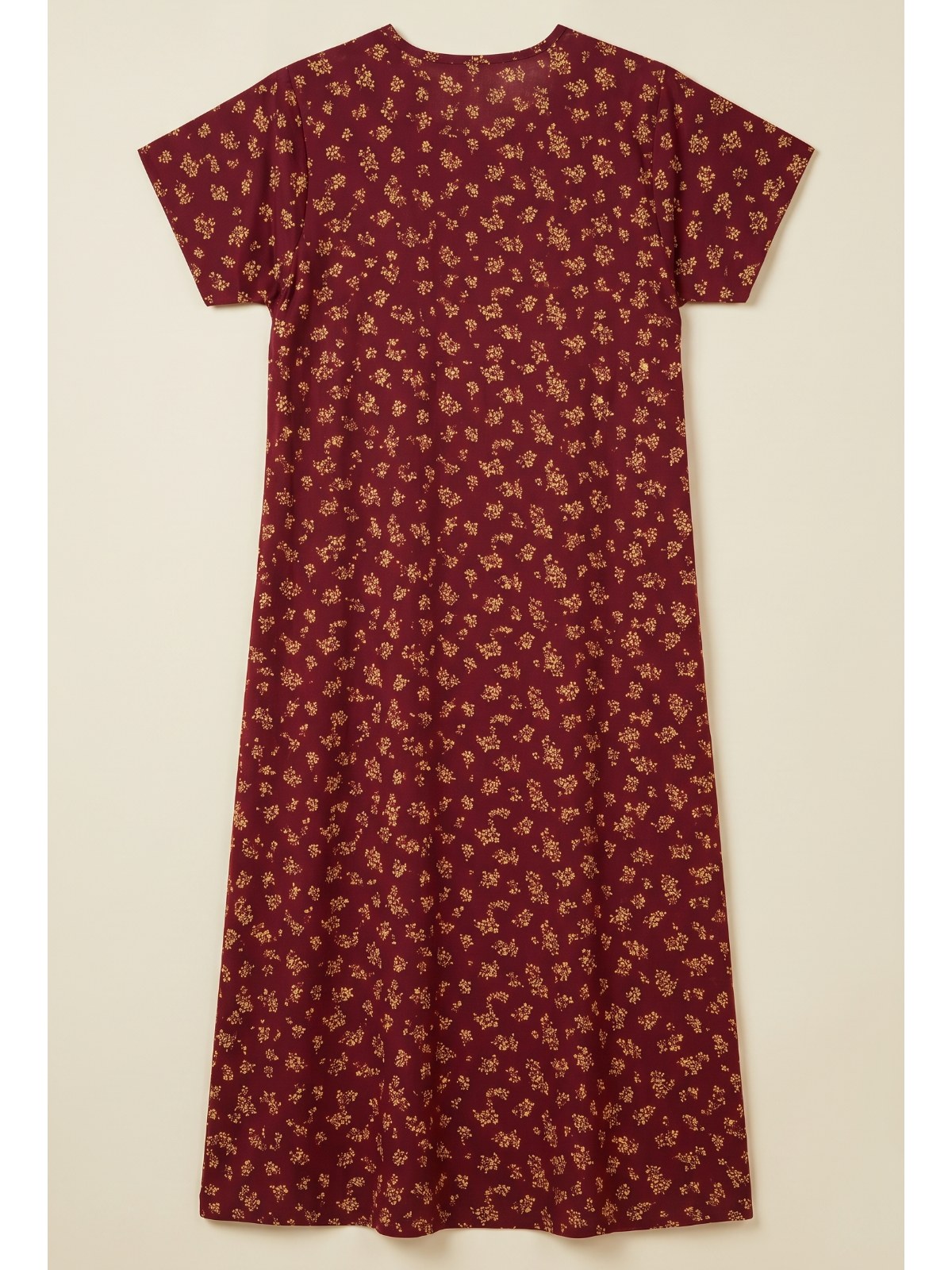Gold Floral Print Nighty 2