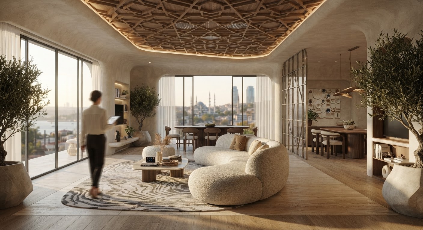 2026 iç mekan tasarım trendleri ve yapay zekanın rolü — ArchiRend AI görseli