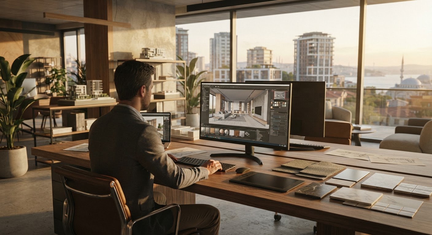 ArchiRend’de trend tabanlı preset oluşturma adımlarına genel bakış — ArchiRend AI görseli