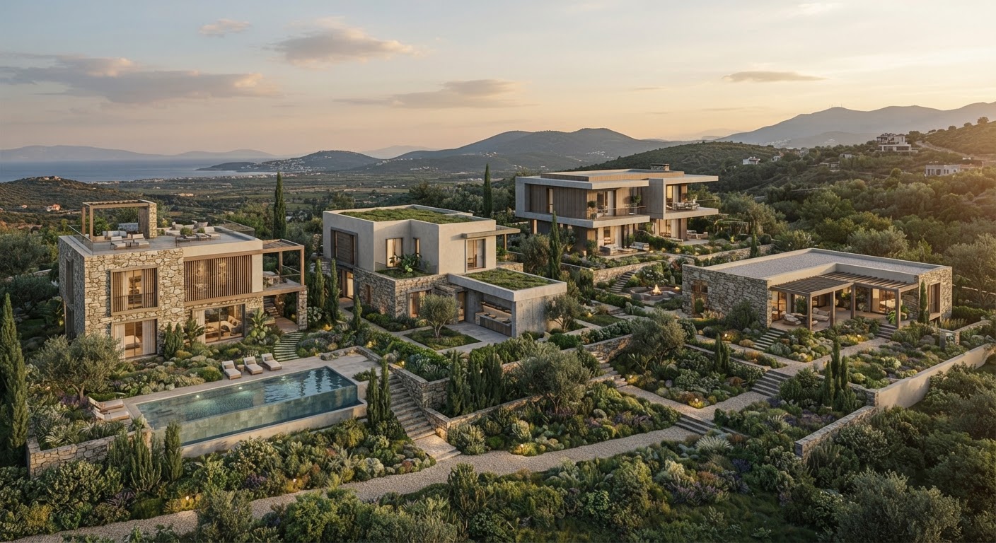 Peyzaj ve bahçe projelerinde modüler render kütüphanesi: AI ile 4 alternatifi dakikada üretin — ArchiRend AI görseli
