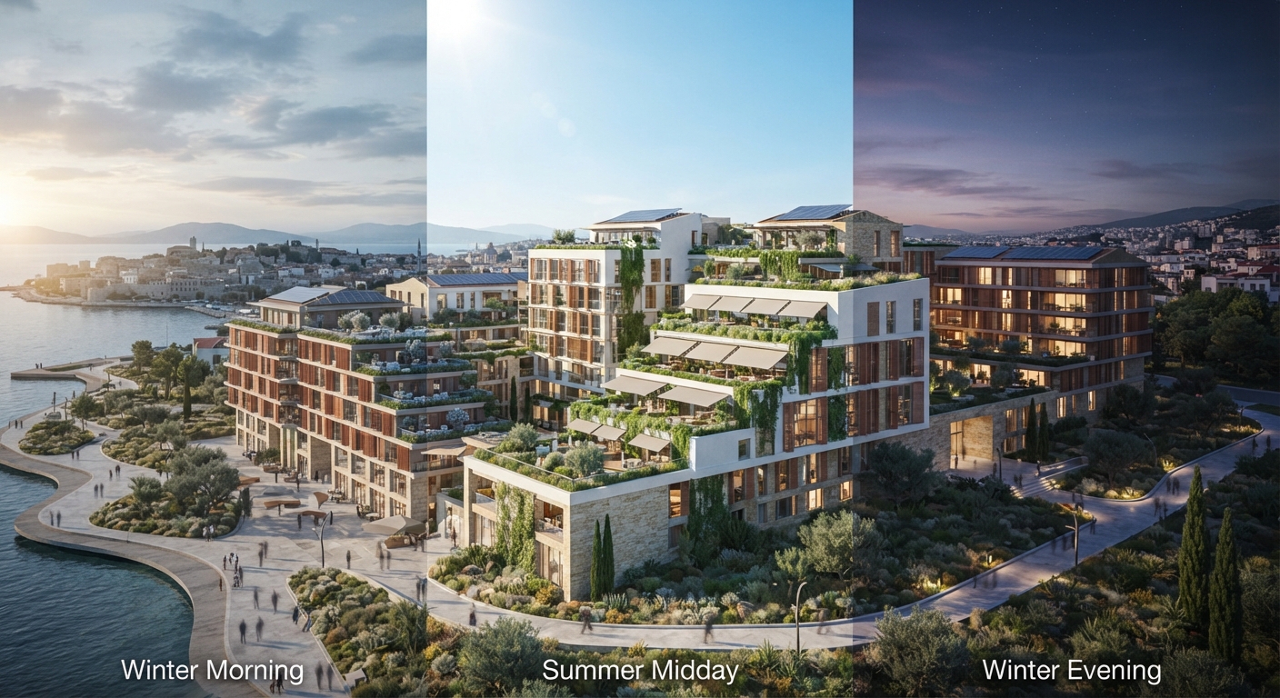 Proje Bağlamı: Sürdürülebilirlik Hedefleri ve Tasarım Kısıtları — ArchiRend AI görseli