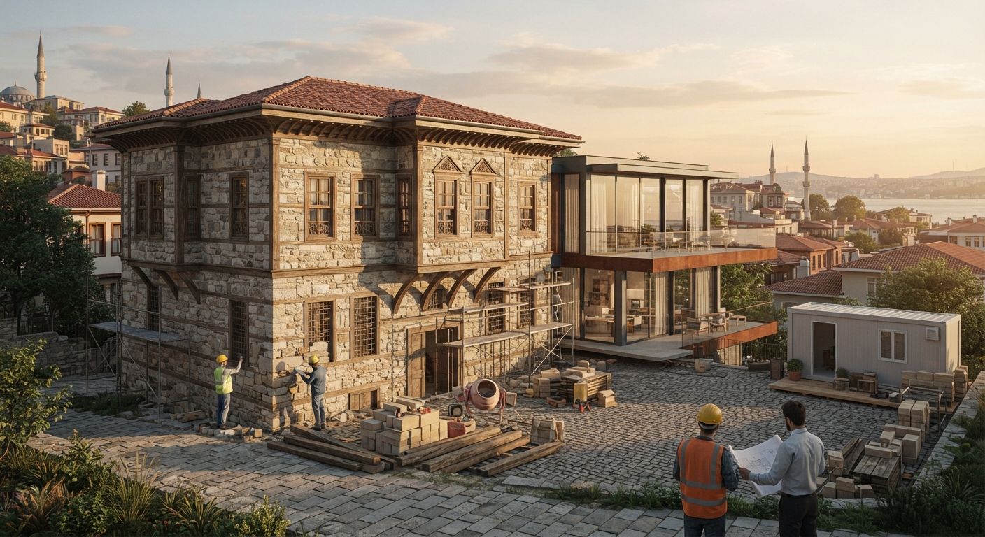 Tarihi Yapı Restorasyon Projelerinde AI Render: Rölöveden Restorasyona Uygulamalı Vaka — ArchiRend AI görseli