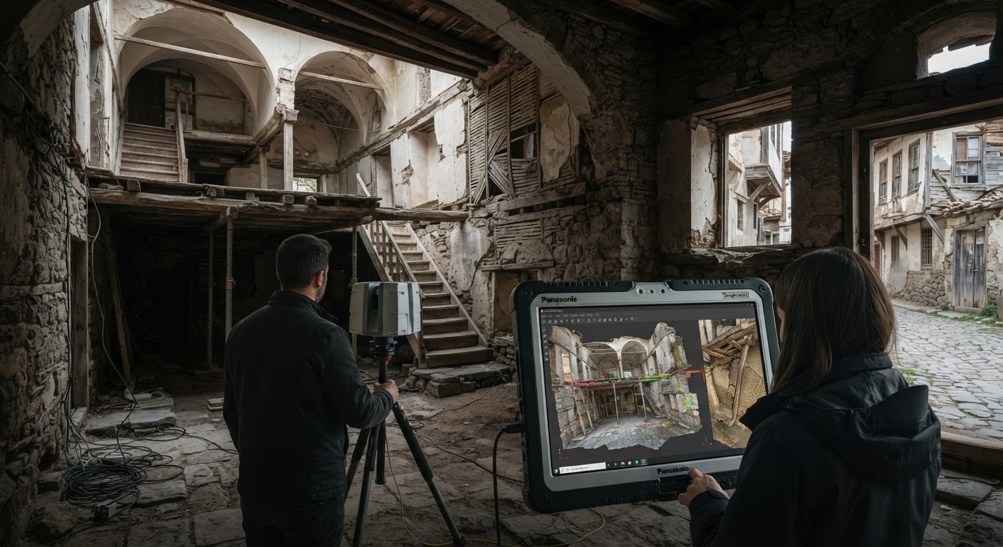 Rölöve aşamasında AI destekli render: Mevcut durumun fotogerçekçi okunması — ArchiRend AI görseli