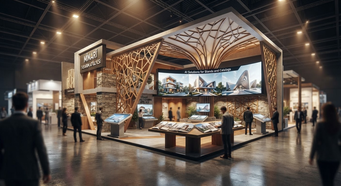 Yapı Fuarı İçin Mimari Render Hazırlama Rehberi: Stand ve Kataloglar İçin AI Çözümü — ArchiRend AI görseli