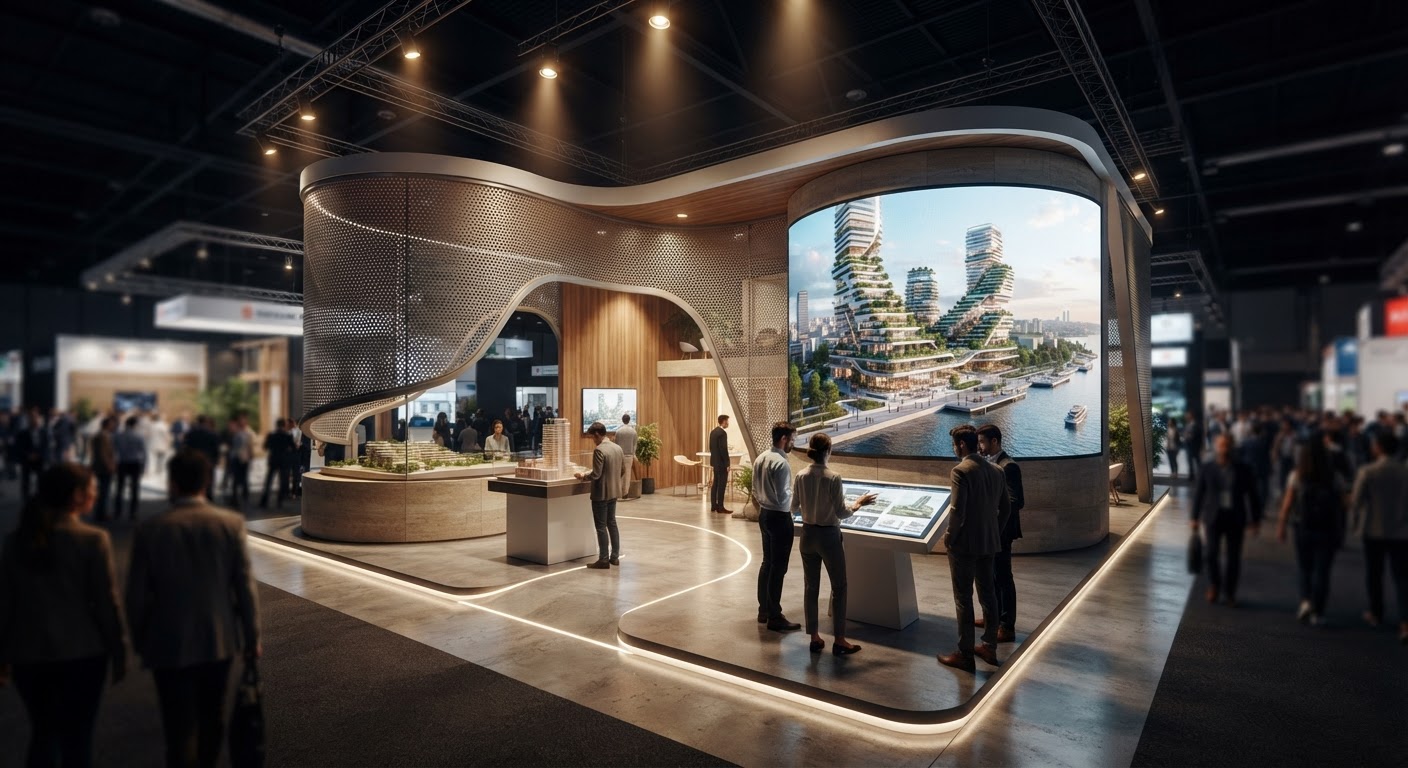 Yapı fuarına hazırlıkta neden AI tabanlı mimari render? — ArchiRend AI görseli