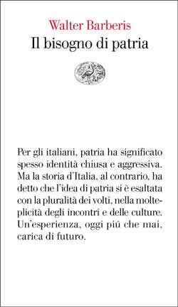 Walter Barberis insegna storia moderna e metodoligia della ricerca storica presso l' università di Torino, è antore del saggio "Il bisogno di patria" Einaudi 2004