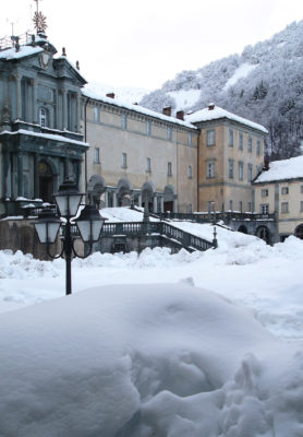 Oropa innevata il 17 dicembre 2008