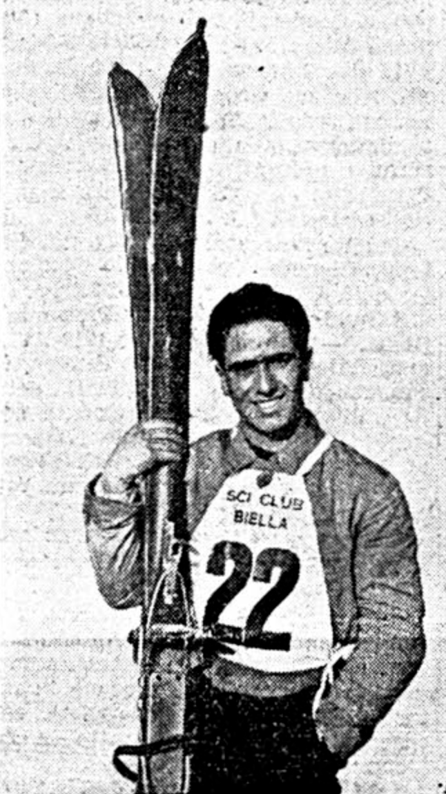 Ico Busancano nella fotografia pubblicata nel suo necrologio su "Il Popolo Biellese" del 17 luglio 1939