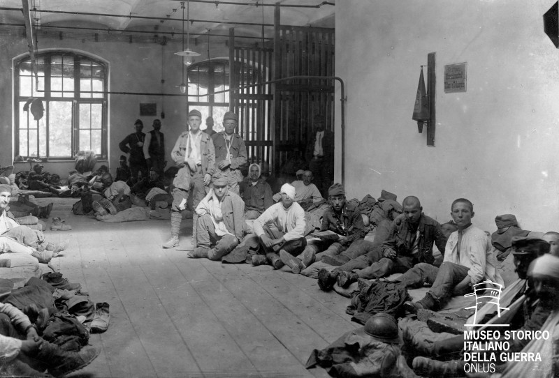 Haidenschaft. Ospedale da campo austro-ungarico, sala attesa per feriti leggeri [MGR 140/175]