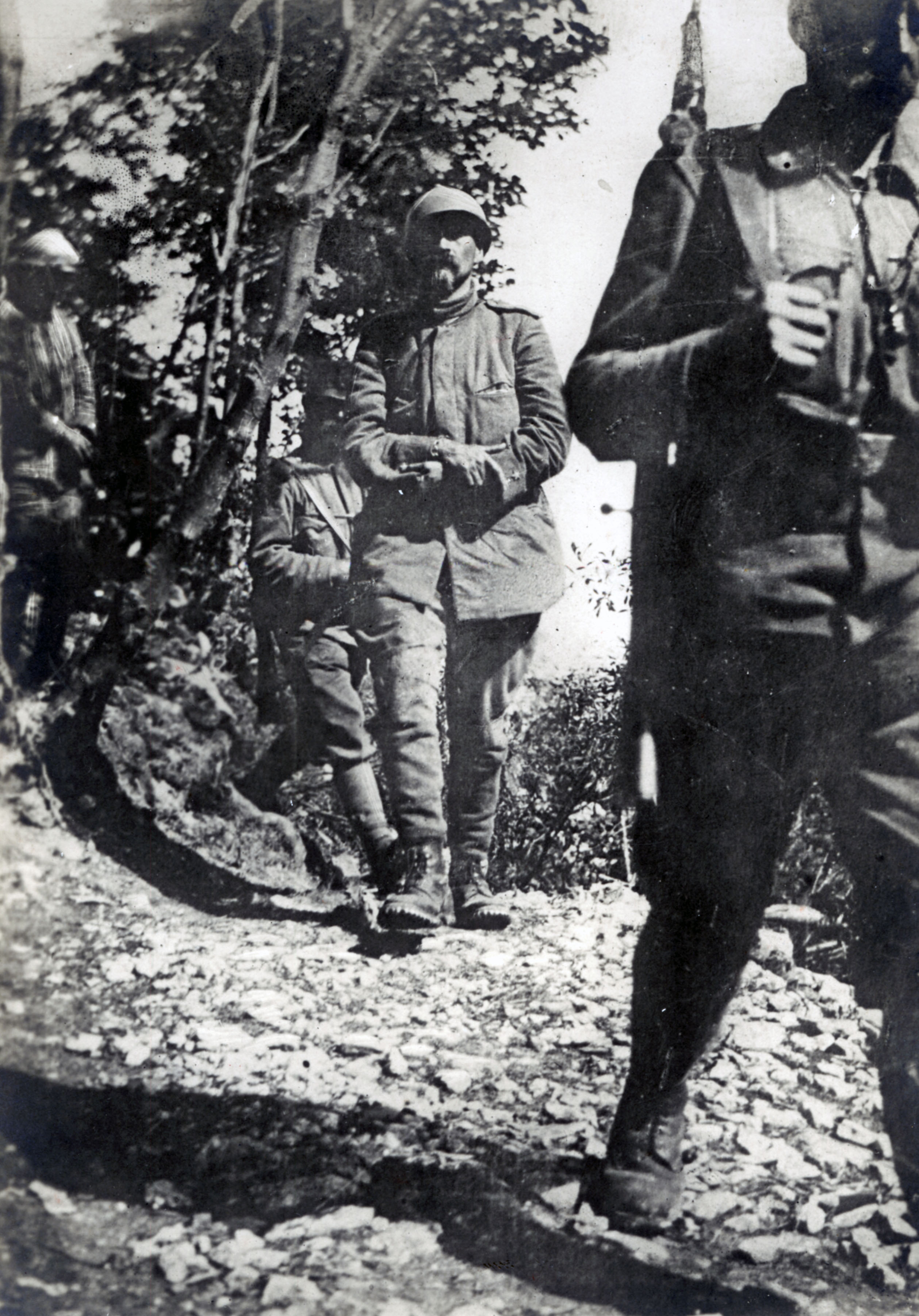 10 luglio 1916. Cesare Battisti e Fabio Filzi al momento della loro cattura sul monte Corno