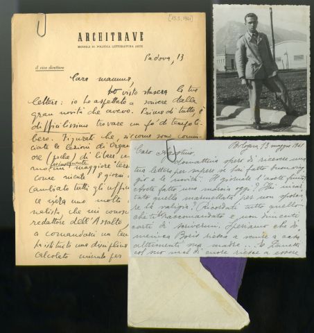 Lettere e fotoritratto di Agostino Bignardi