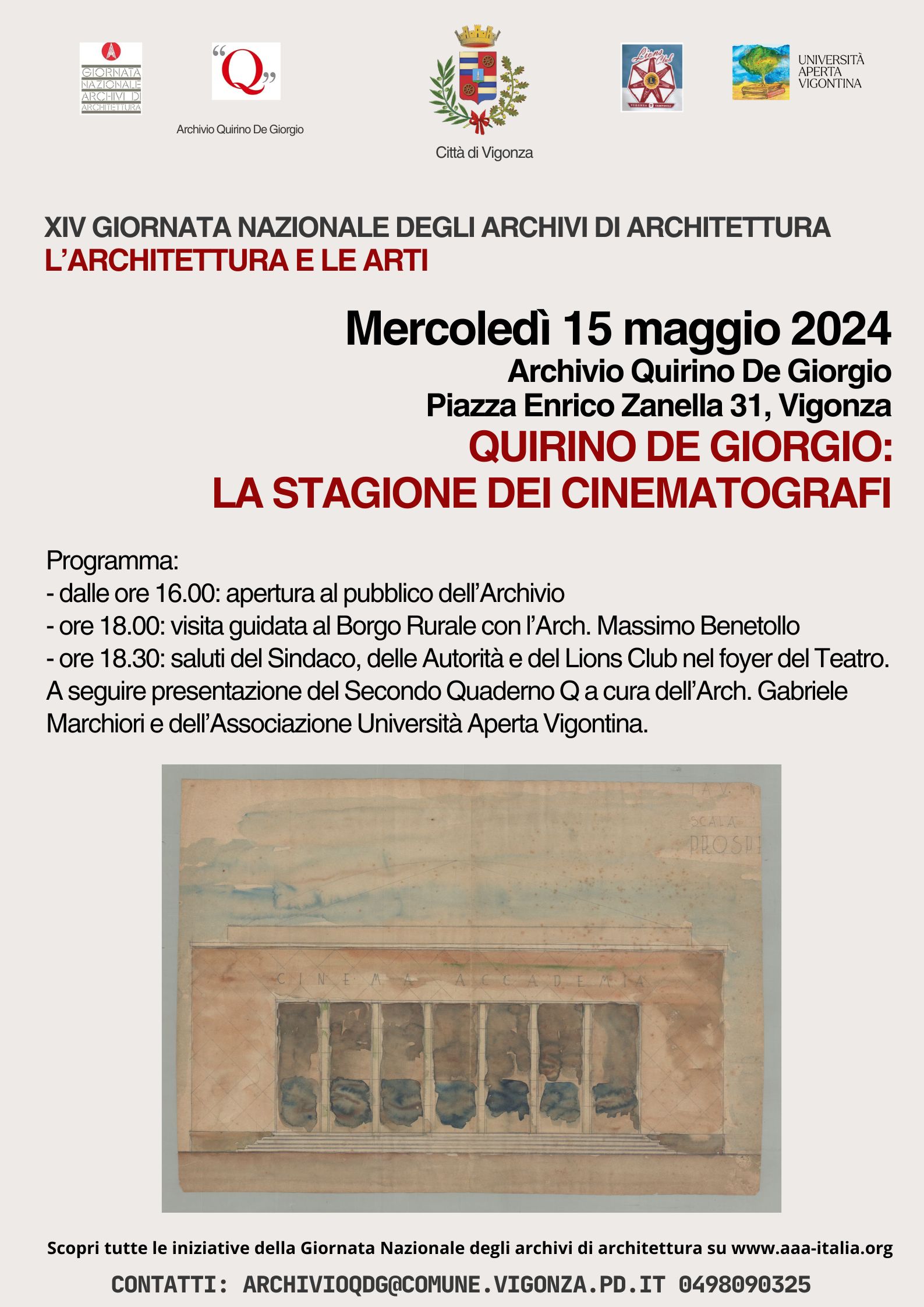 Locandina "La stagione dei cinematografi"