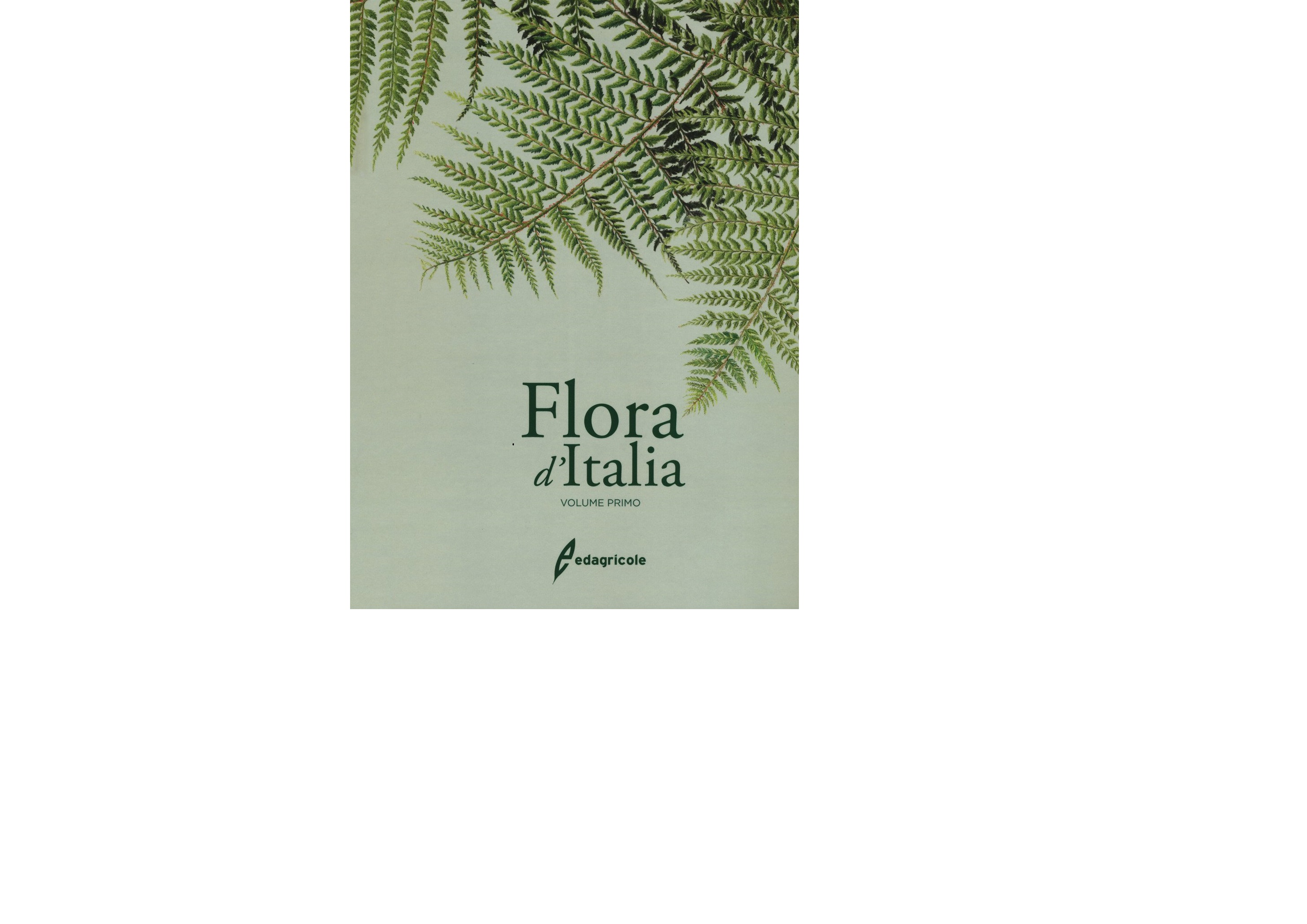 Flora d'Italia, vol. 1, copertina