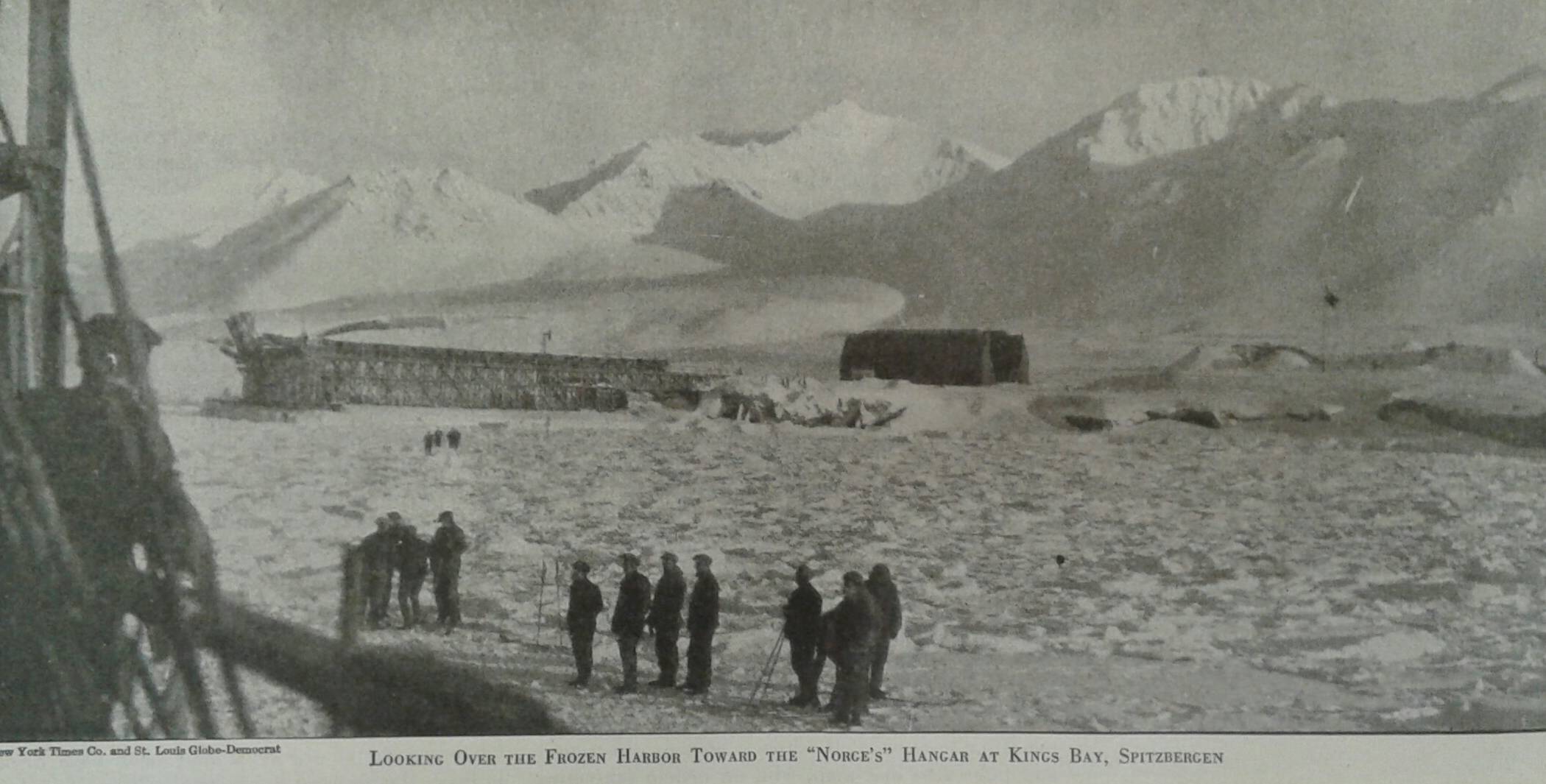 L'hangar del "Norge" a Kingsbay, "Scientific American", aug. 1926