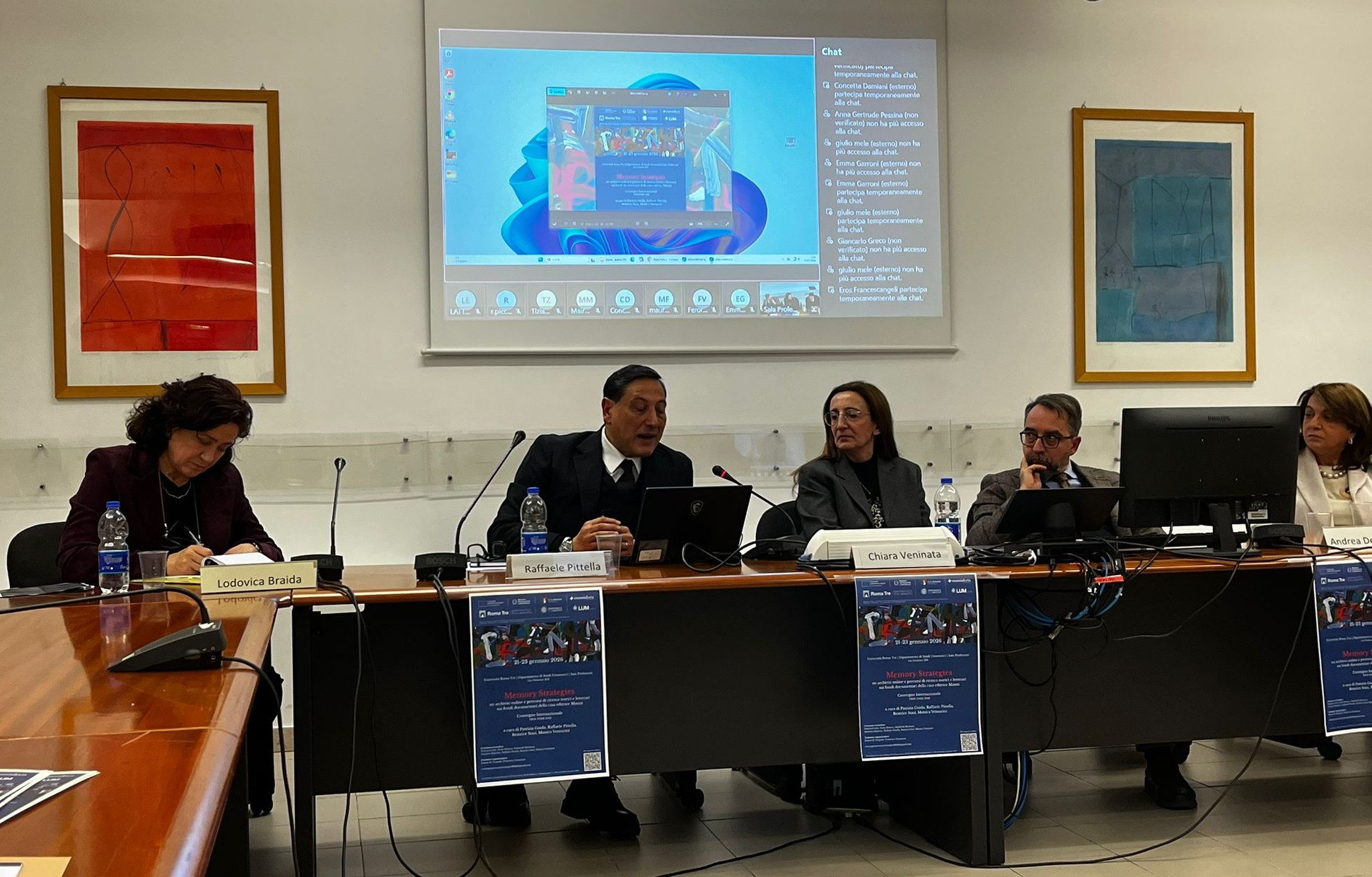da dx: Giubbini, De Pasquale, Veninata, Pittella e Braida