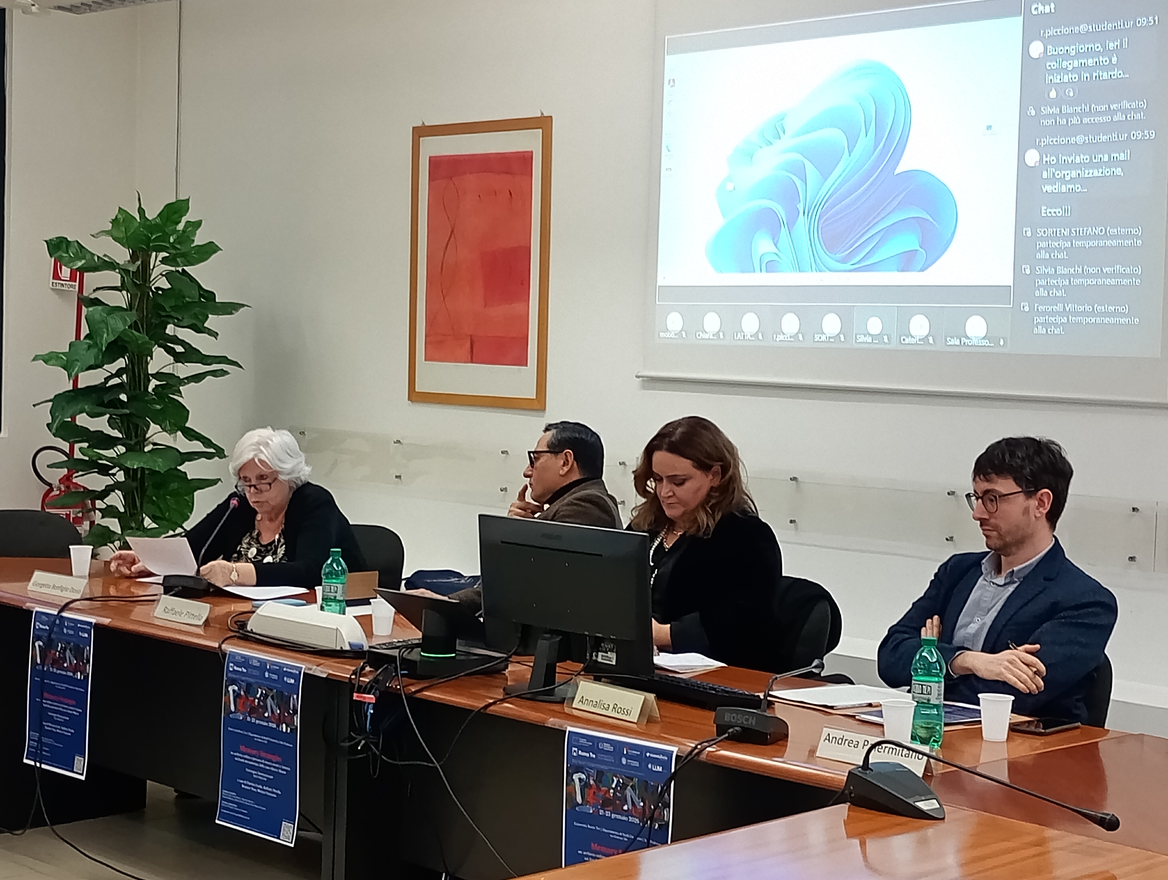 da dx: Palermitano, Rossi, Pittella e Bonfiglio D'Osio