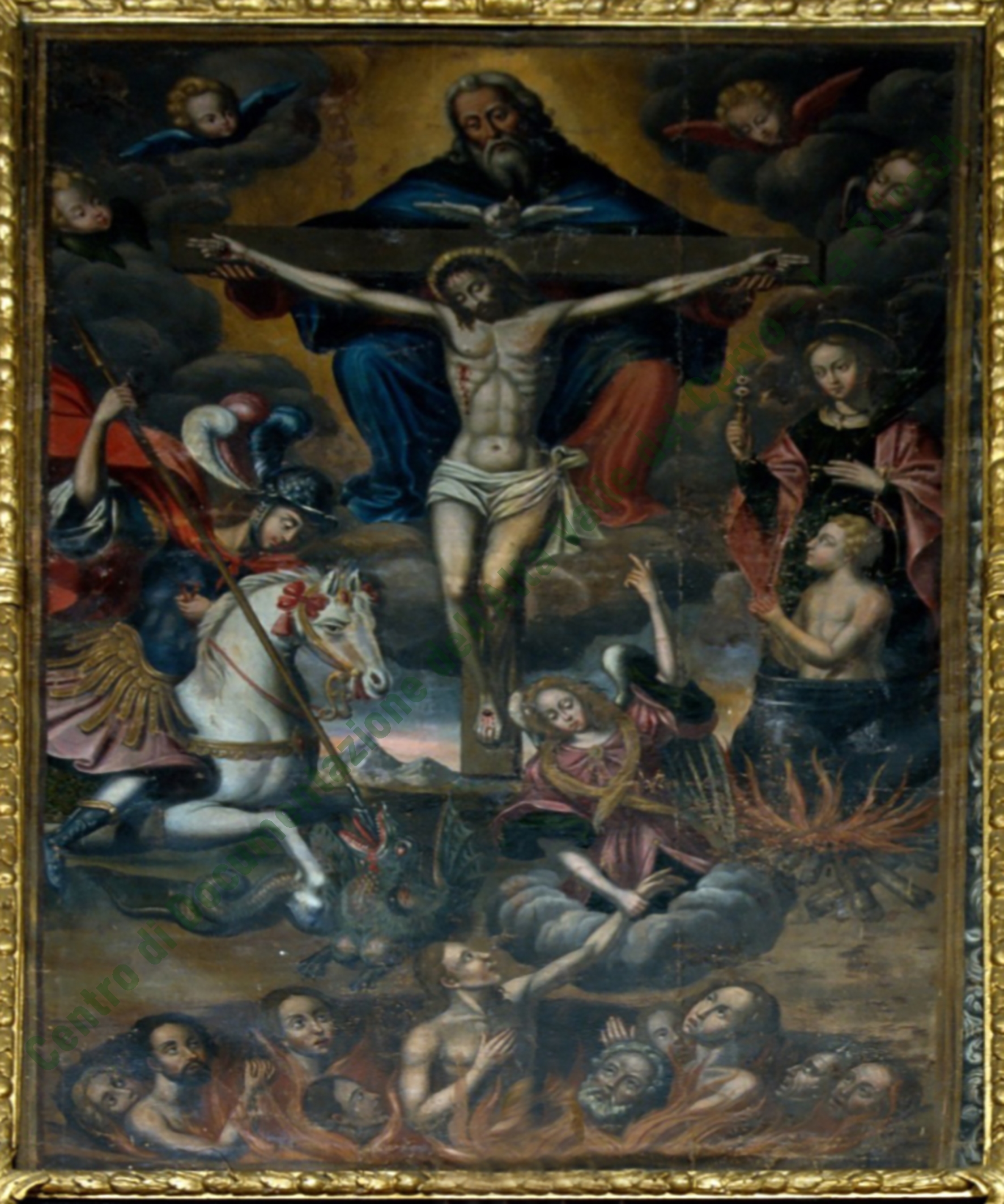 La Crocifissione barocca dipinta da Pietro Lace e conservata nella parrocchiale di Piedicavallo