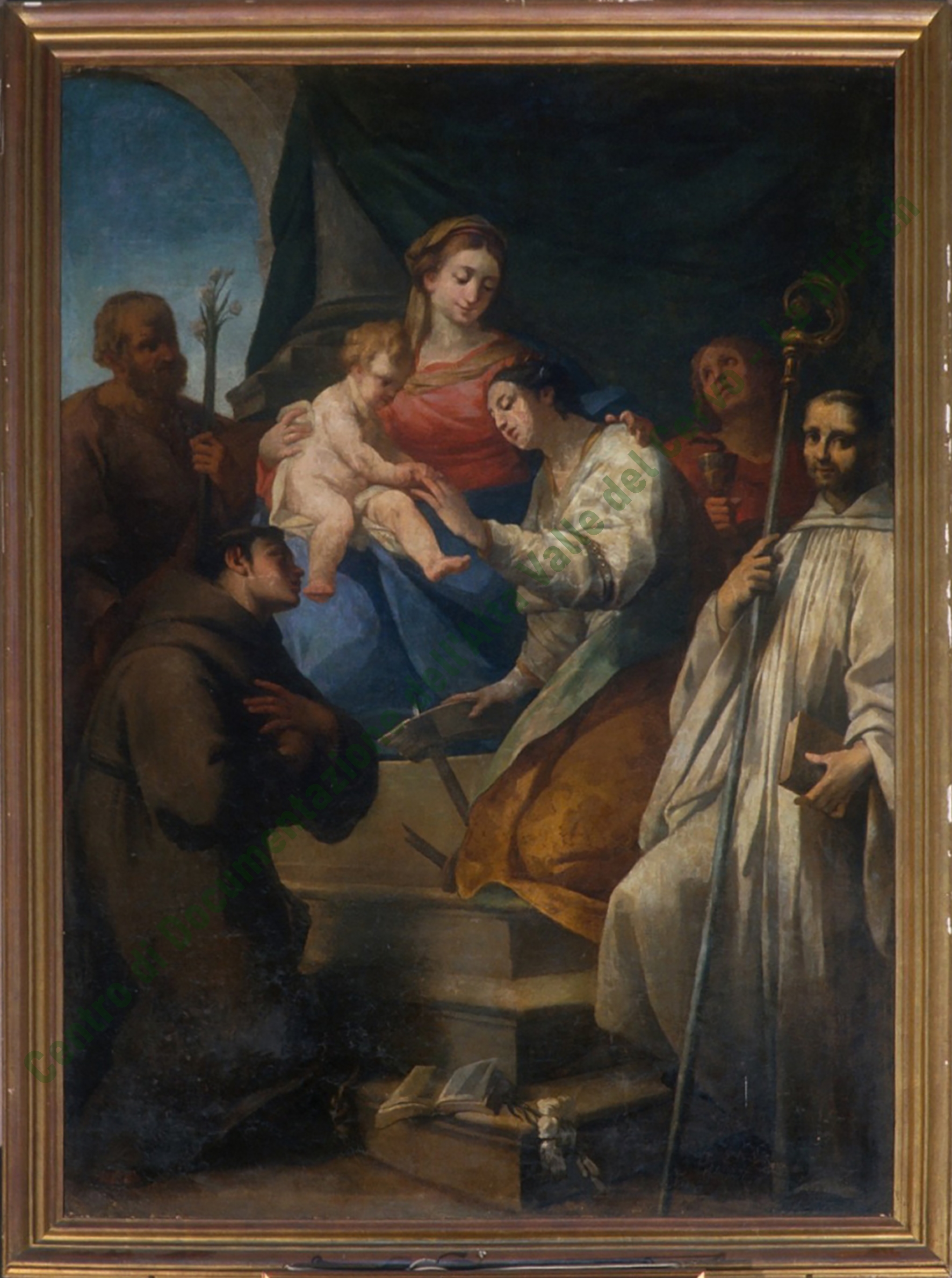 Lo sposalizio mistico di Santa Caterina d'Alessandria, opera di Giovanni Antonio Cucci conservata nella chiesa del santuario di San Giovanni d'Andorno