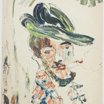 A Self-Portrait in a Green Hat
