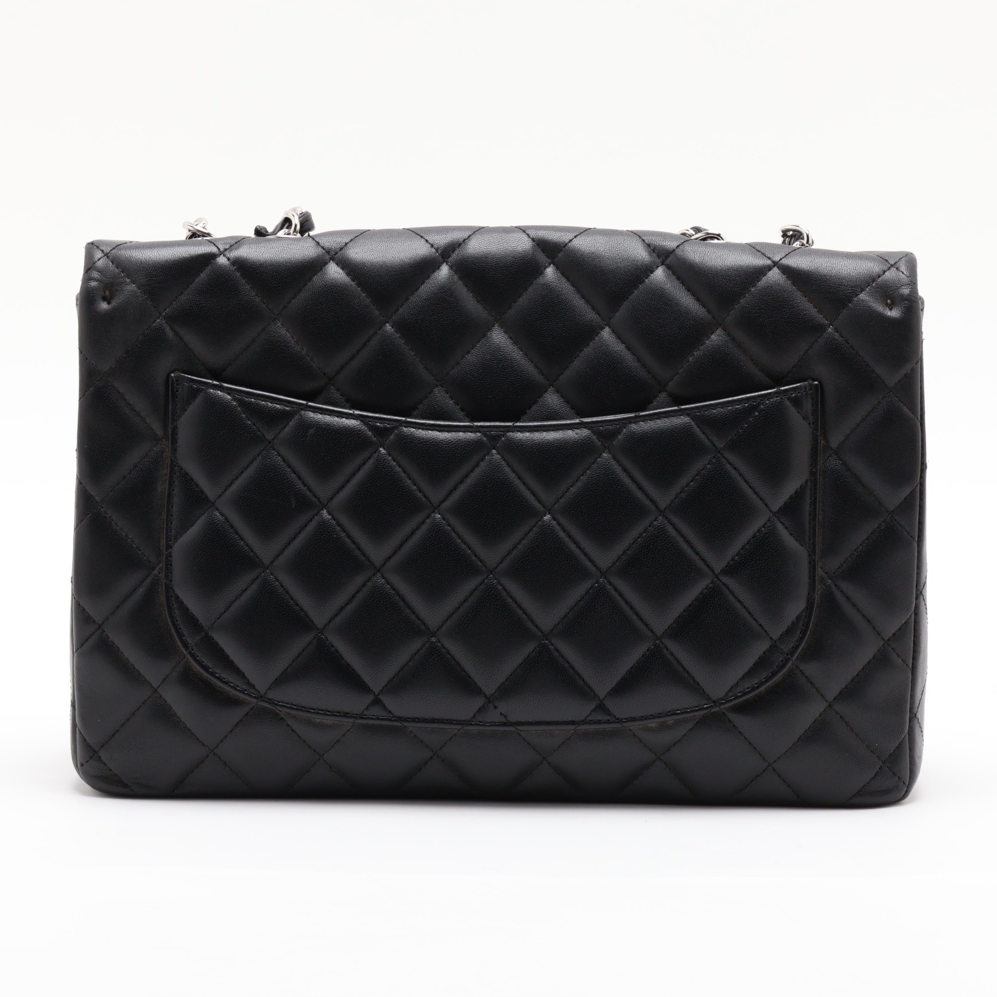 Large Matelassé 30 Lambskin Single Flap Double Chain Bag — view 2