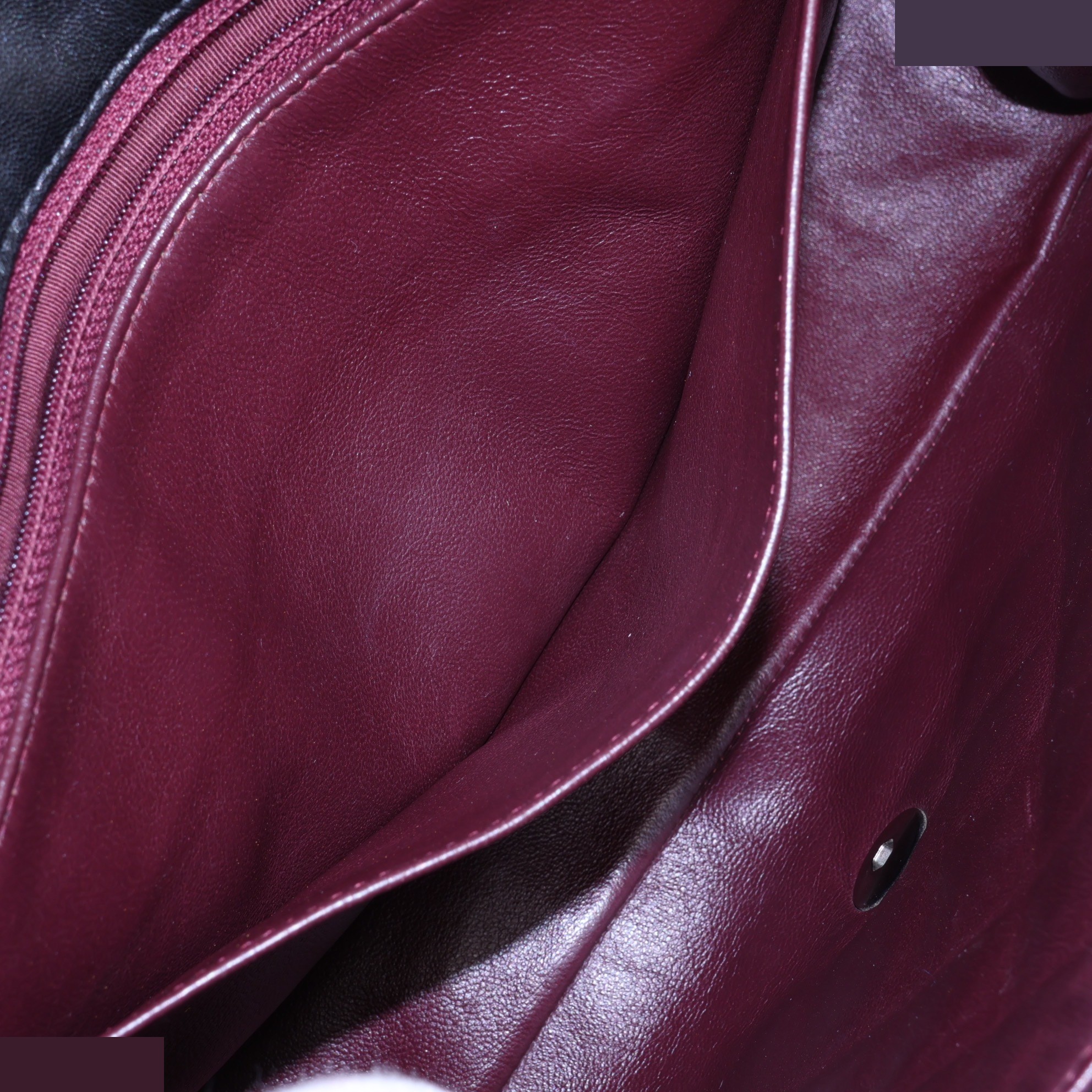 Large Matelassé 30 Lambskin Single Flap Double Chain Bag — view 8