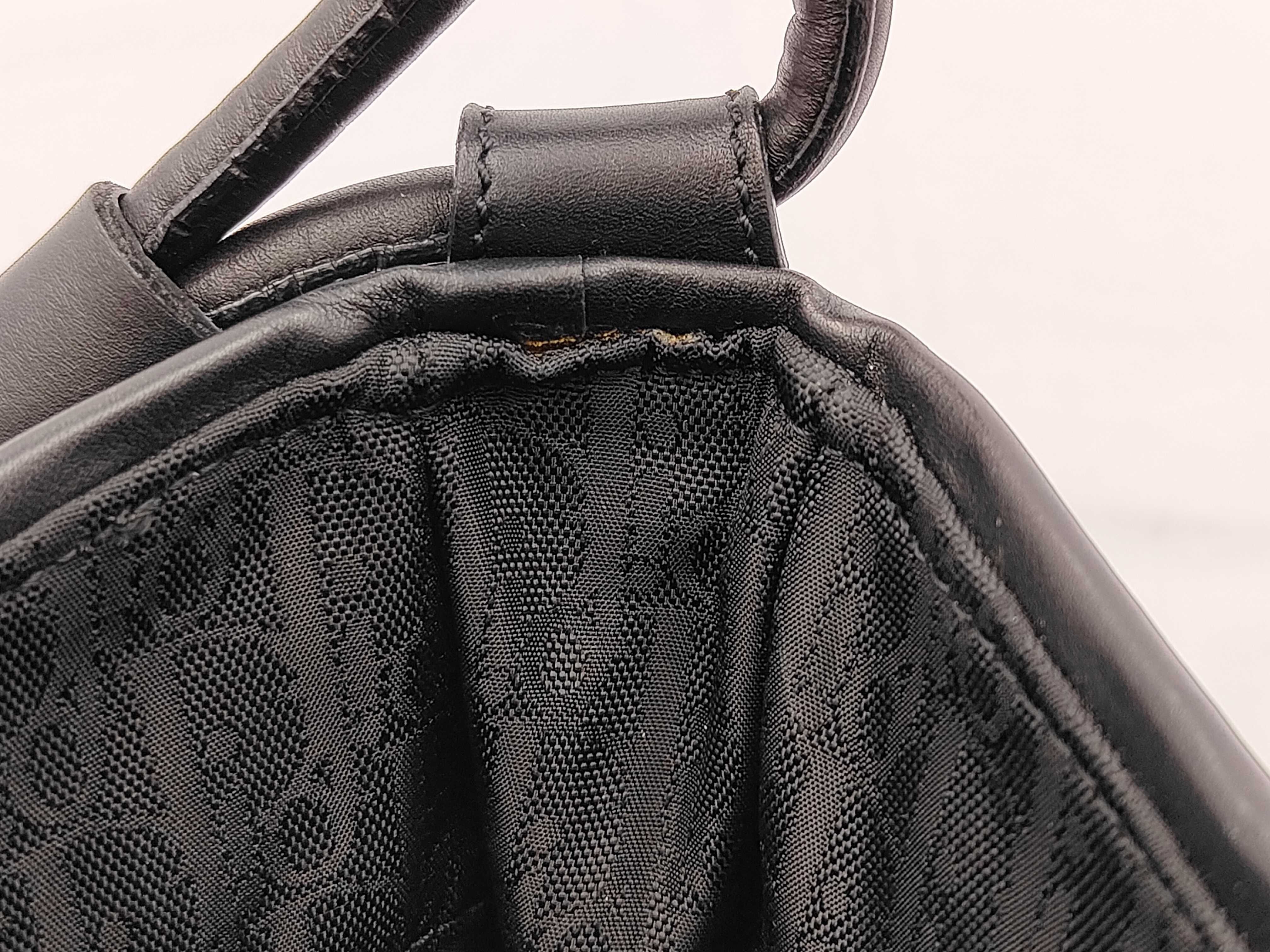 Trotter Ribbon Bag Canvas Black Shoulder Bag — view 8