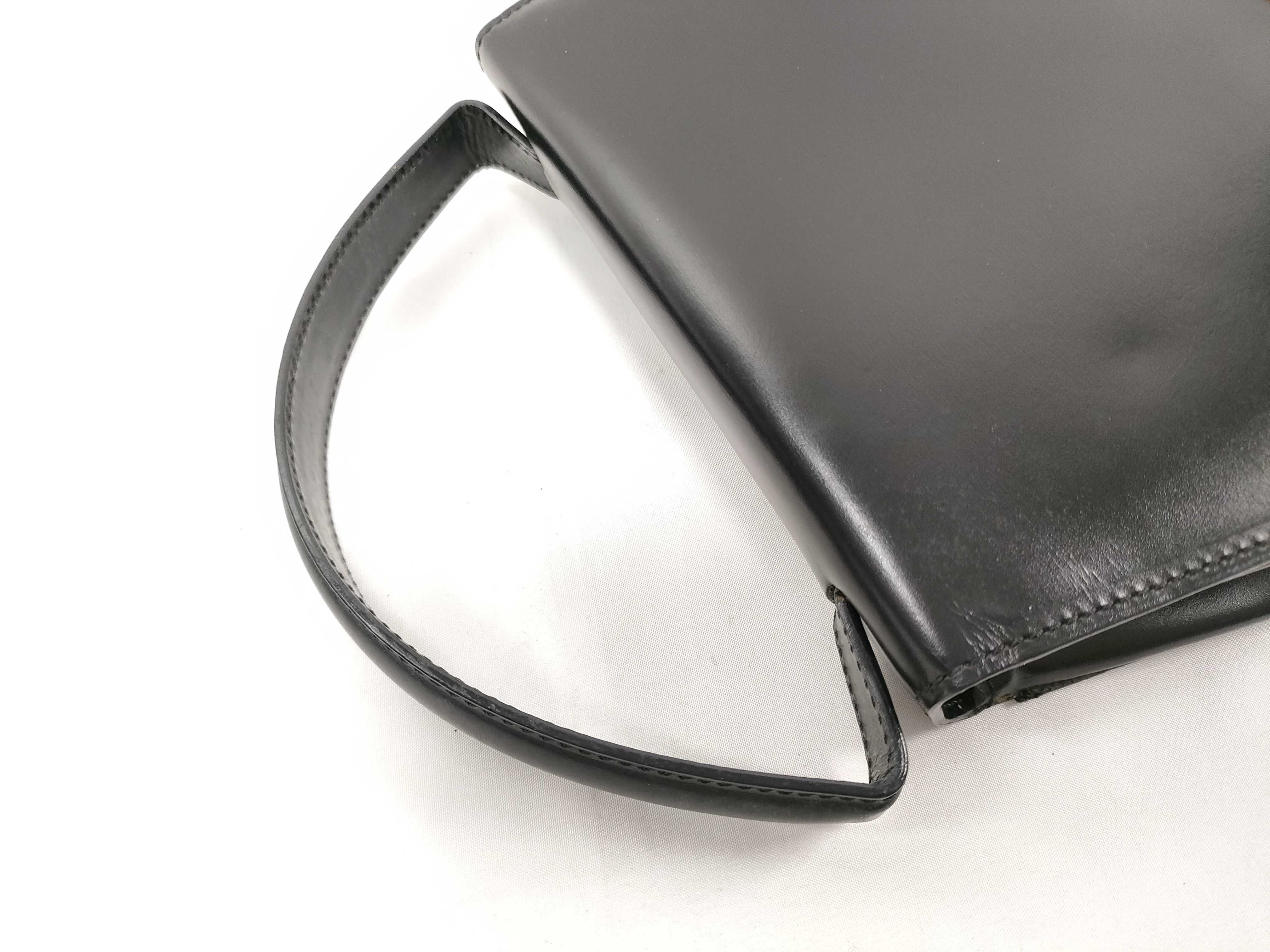 Triomphe Leather Black 2-Way Handbag — view 3