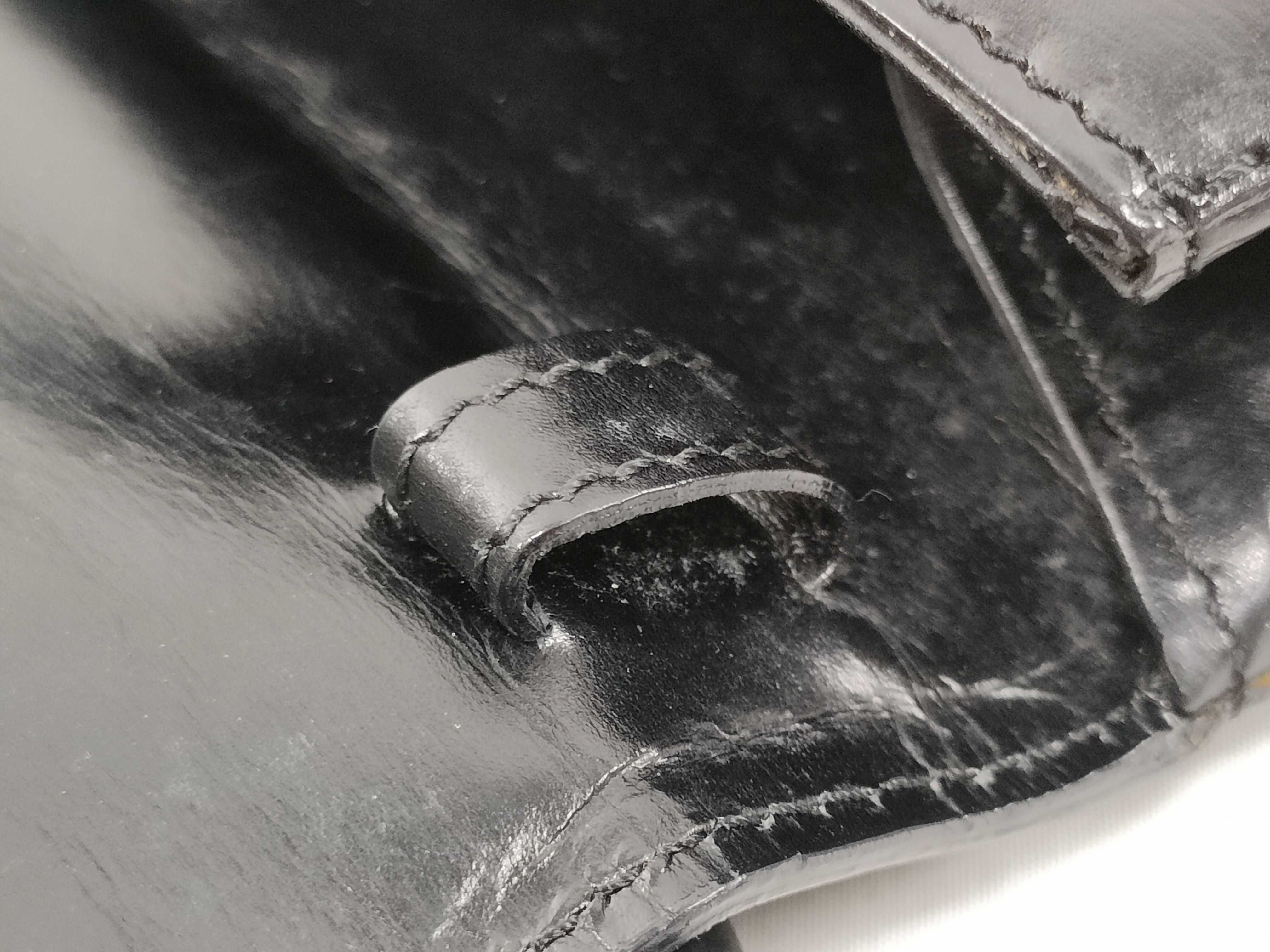 Triomphe Leather Black 2-Way Handbag — view 10
