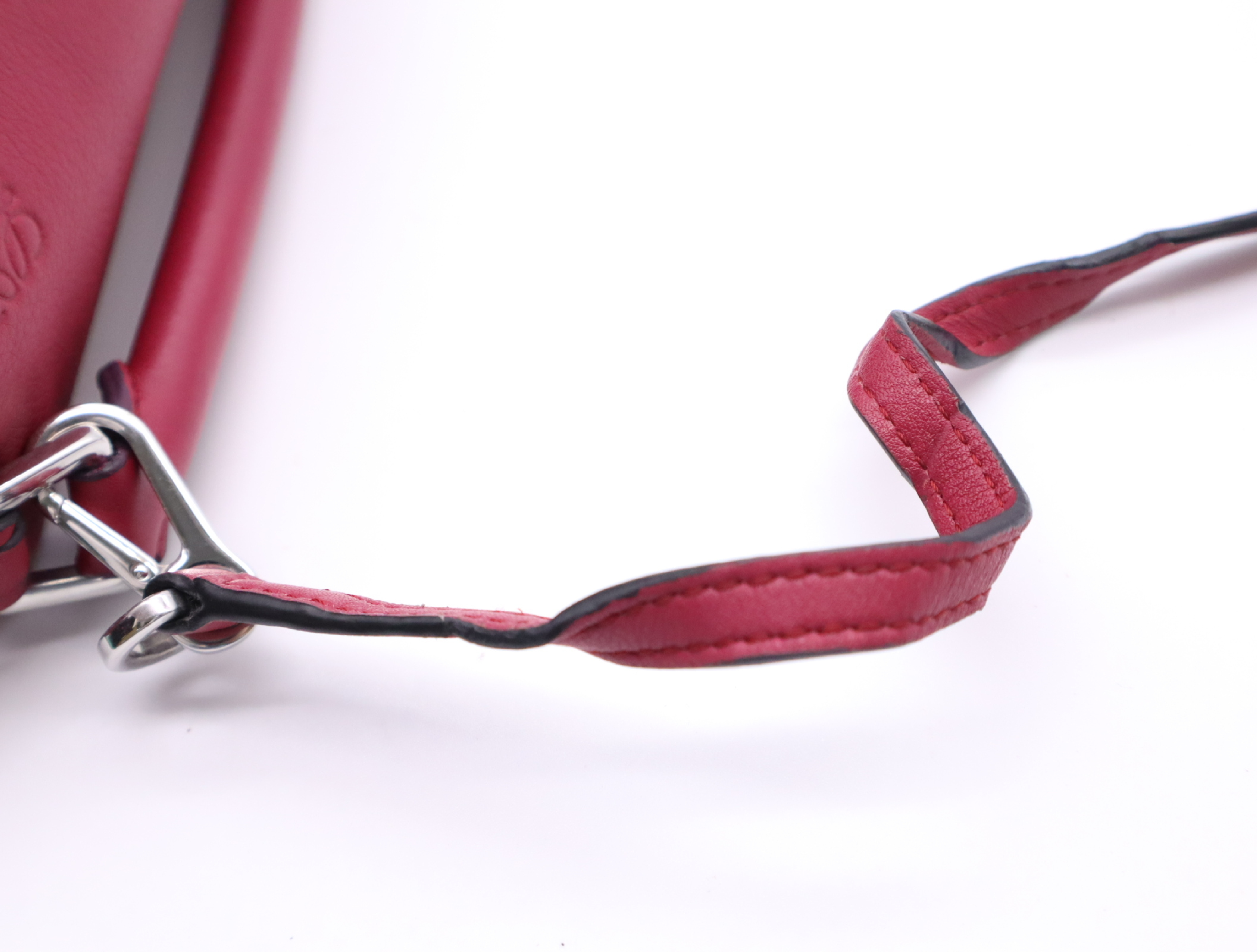 Leather Puzzle Bag, Pink, Silver Hardware, with Shoulder Strap, Shoulder Bag — view 12