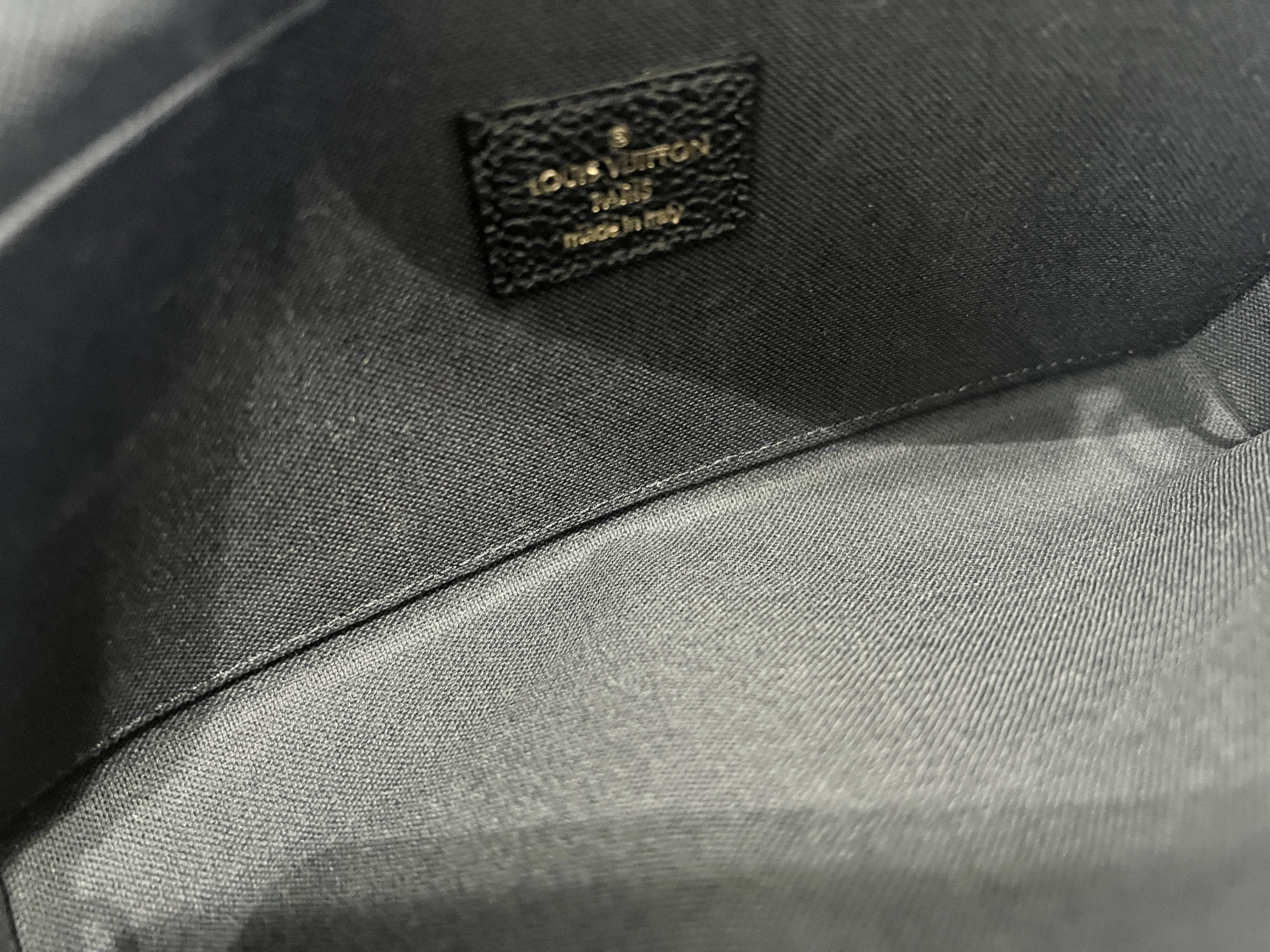 Pochette Felicie Noir Monogram Empreinte Leather Chain Shoulder Bag — view 5