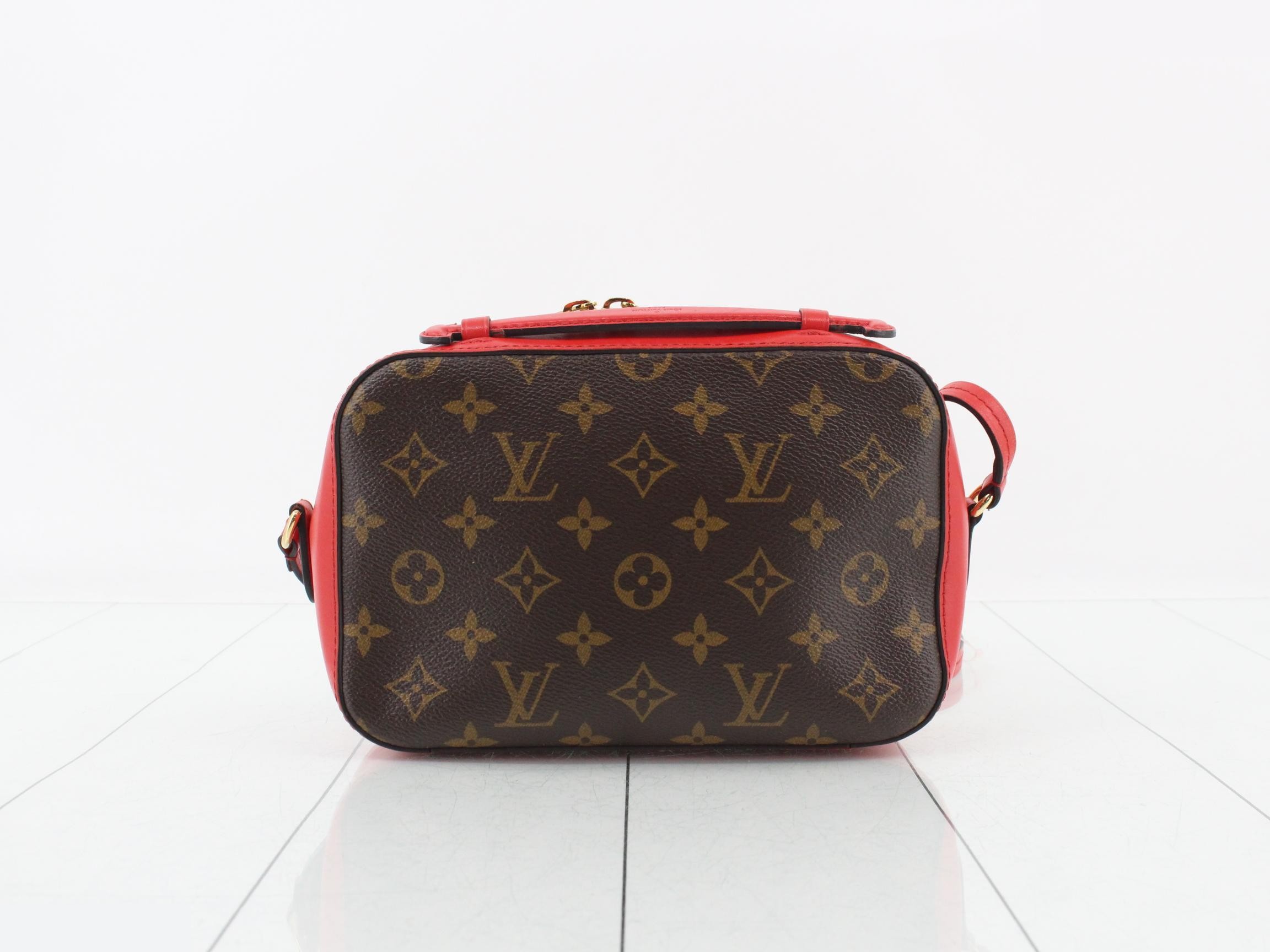 Monogram Saint-Onge Coquelicot Shoulder Bag — view 2