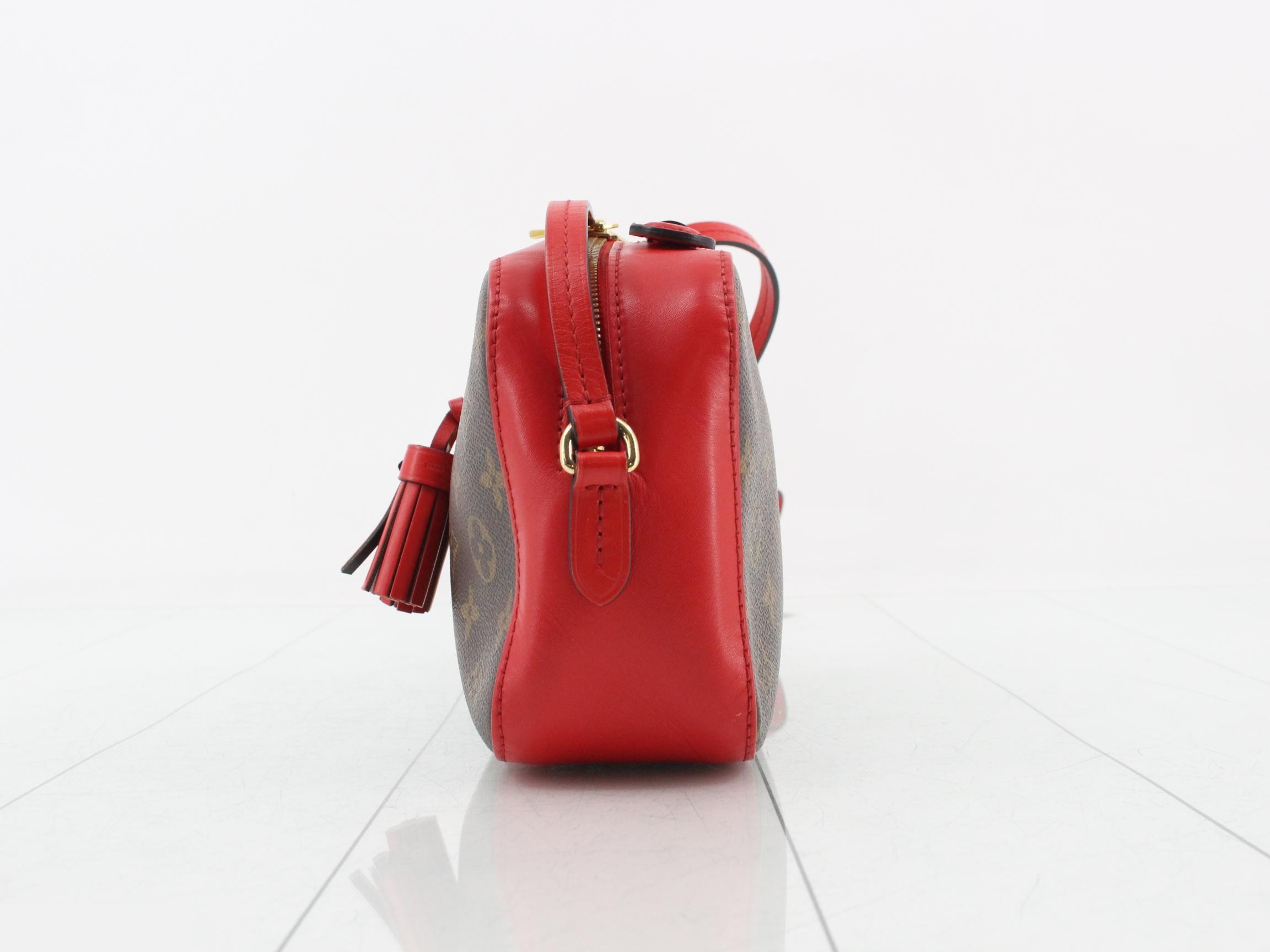 Monogram Saint-Onge Coquelicot Shoulder Bag — view 3