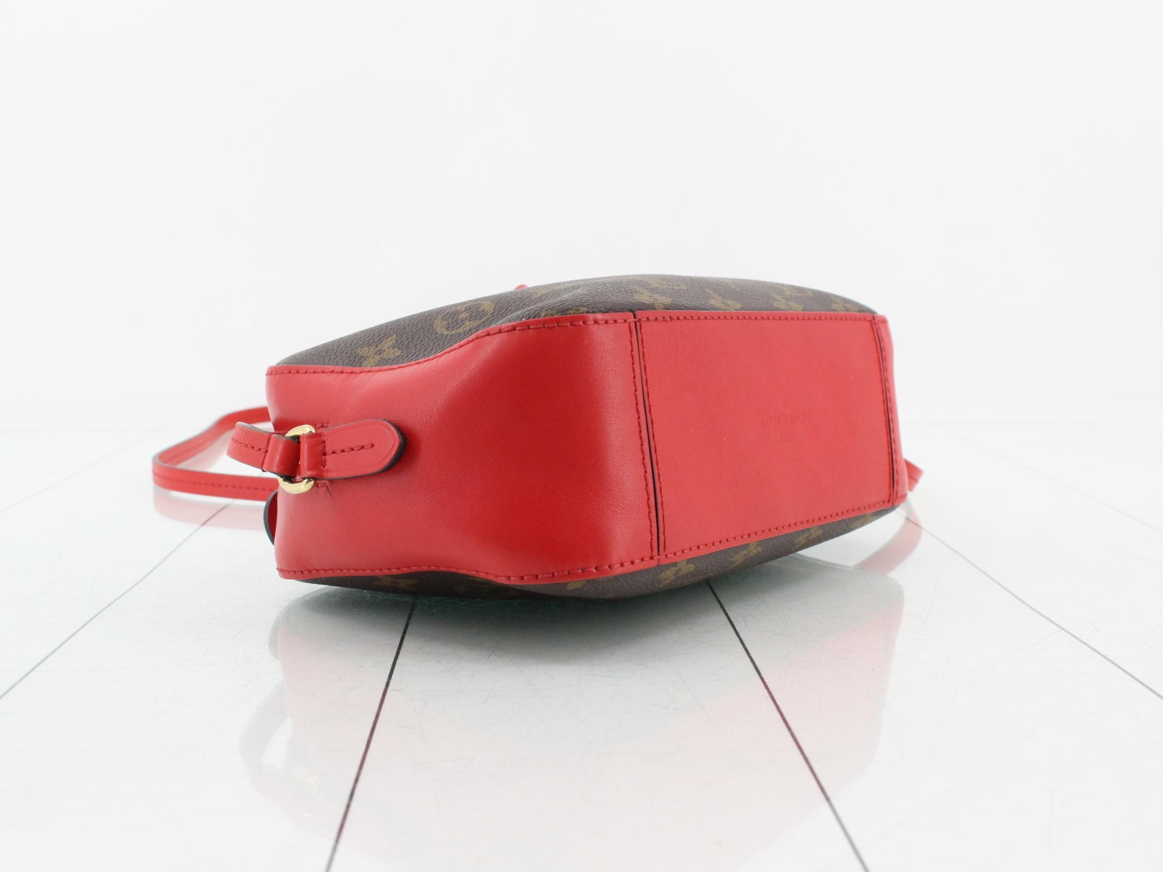 Monogram Saint-Onge Coquelicot Shoulder Bag — view 5
