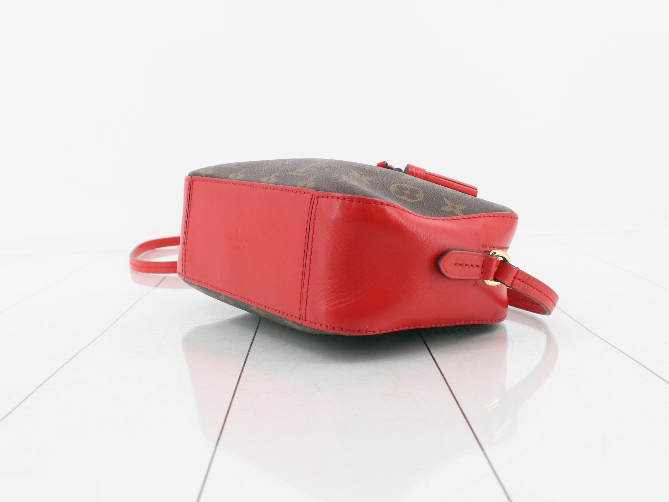 Monogram Saint-Onge Coquelicot Shoulder Bag — view 6