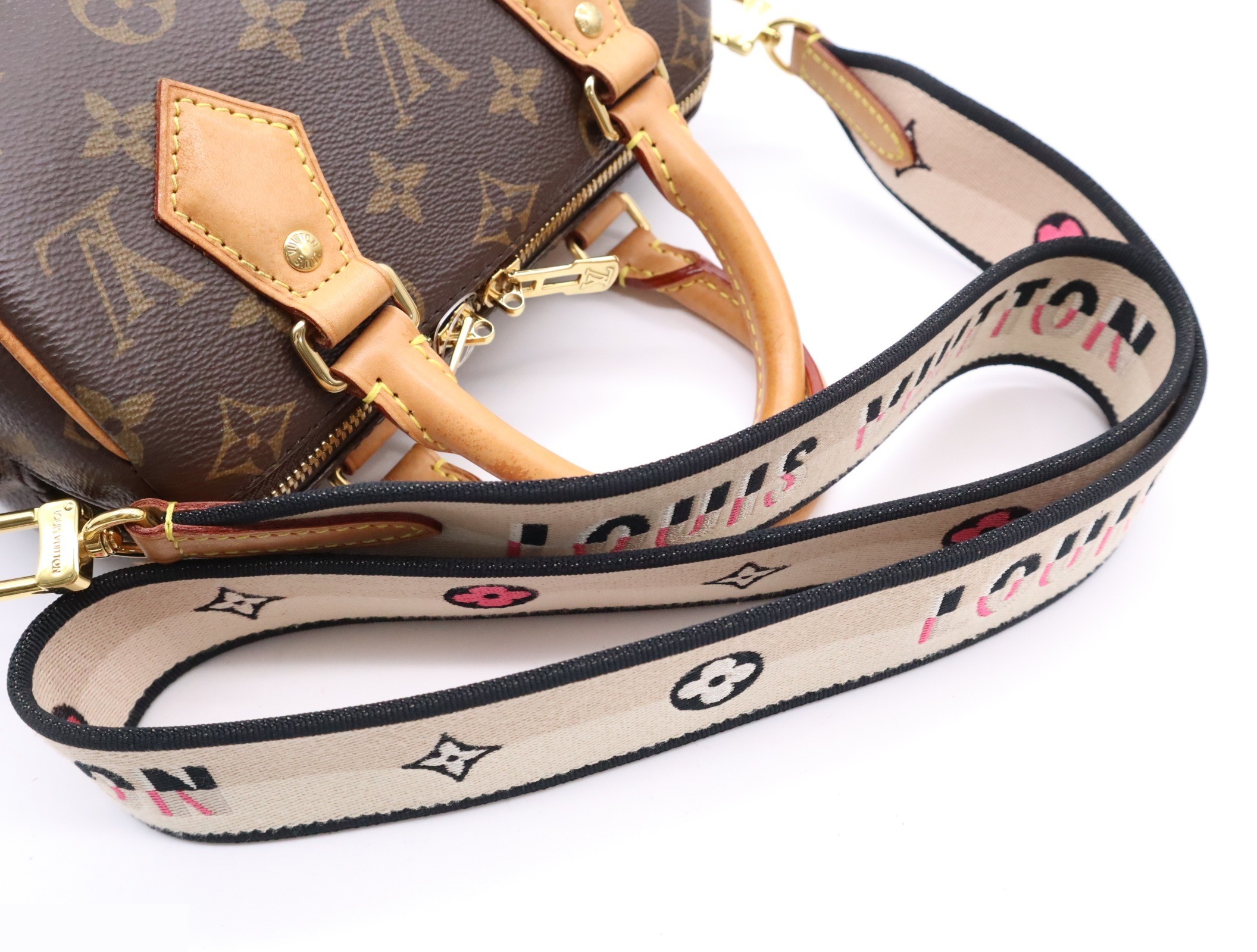 Speedy Bandoulière 20: Includes shoulder strap, padlock, 2 keys, and dust bag. — view 6
