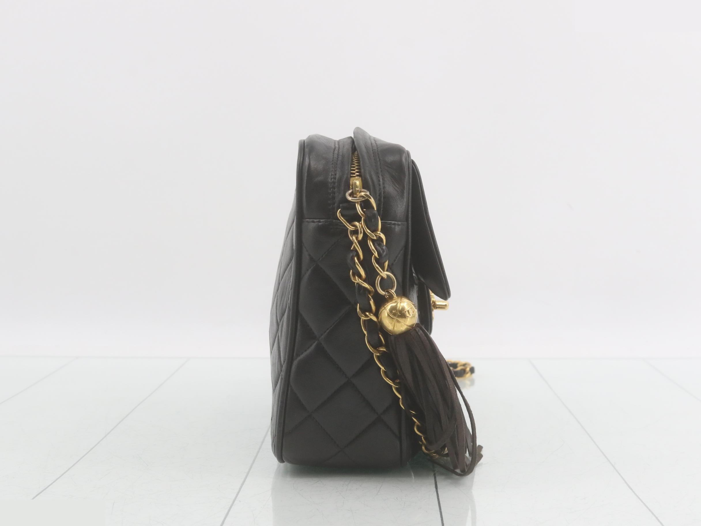 Matelassé Lambskin Chain Shoulder Bag, with original seal and card. — view 4