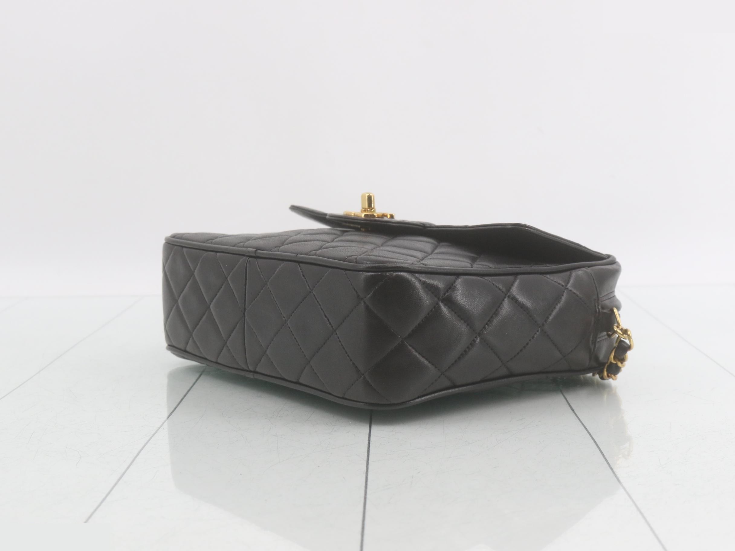 Matelassé Lambskin Chain Shoulder Bag, with original seal and card. — view 6