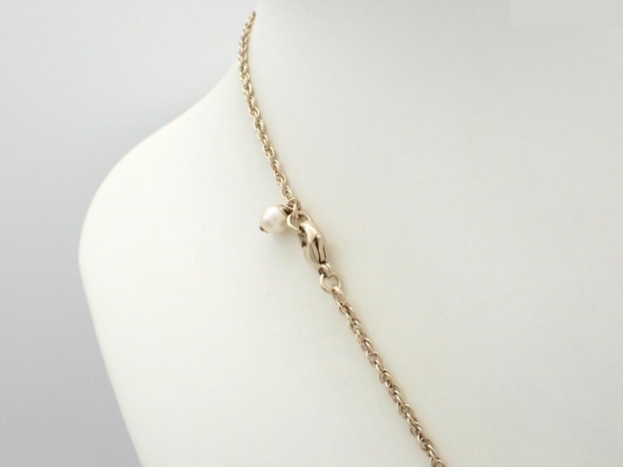Necklace C20V Coco Mark Pearl Rhinestone — view 2