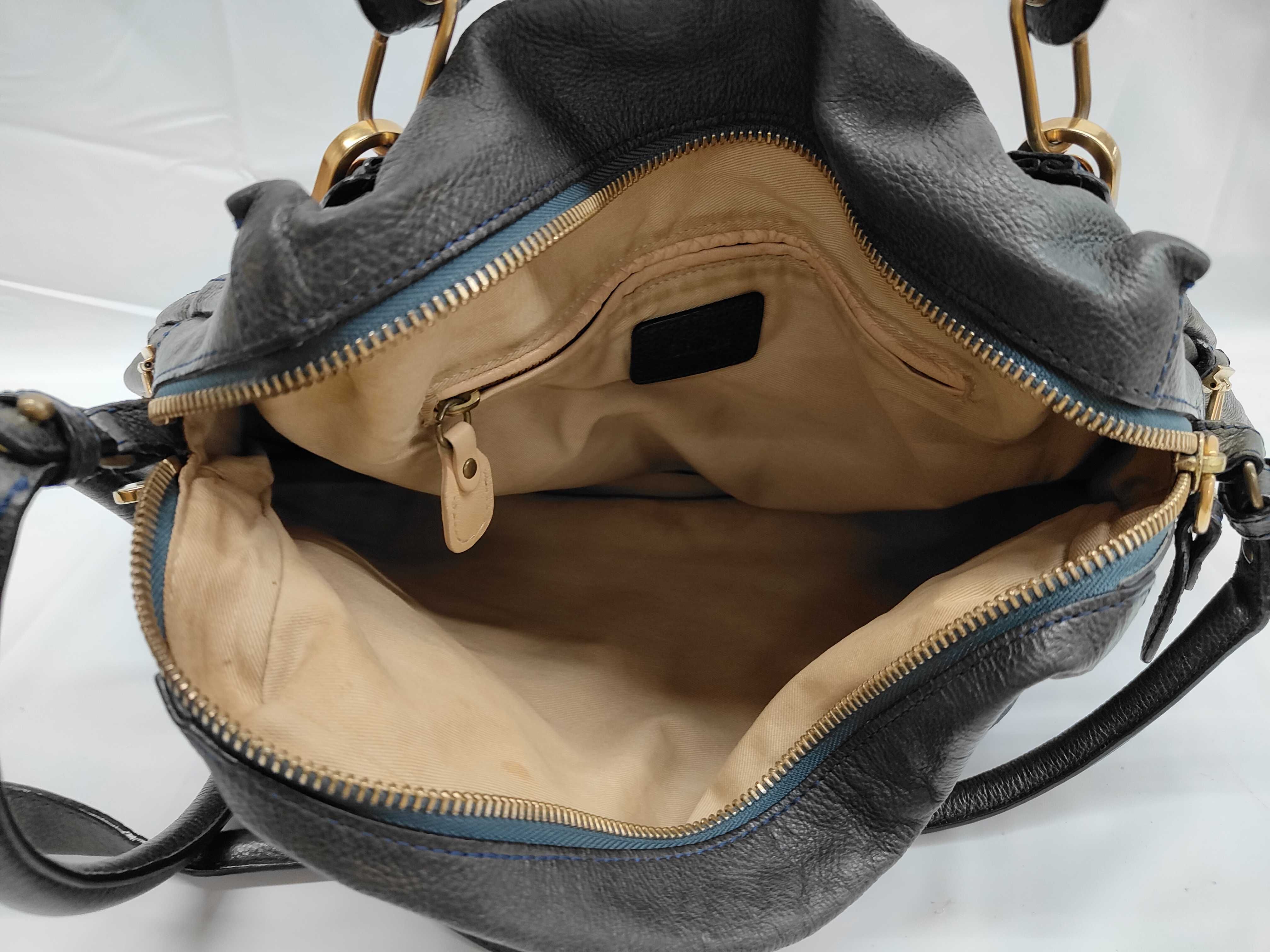 Paraty Medium Black Calfskin Tote Bag (Handbag) — view 6