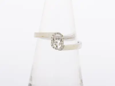 GG Running Ring, K18WG, Diamond