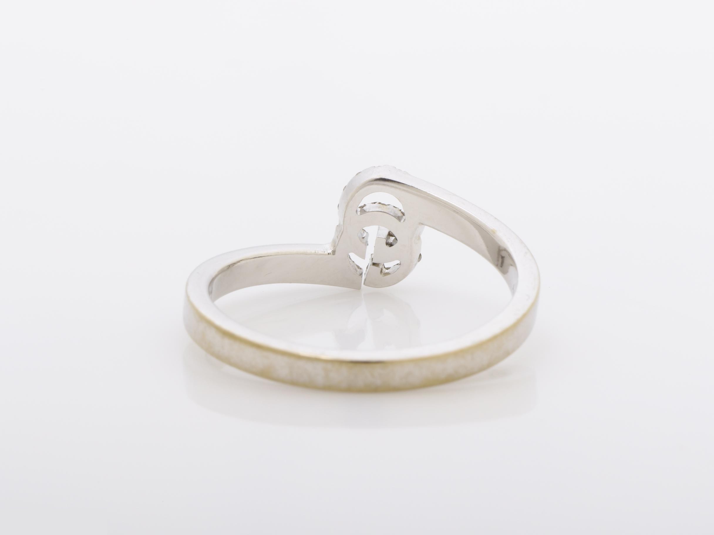 GG Running Ring, K18WG, Diamond — view 4