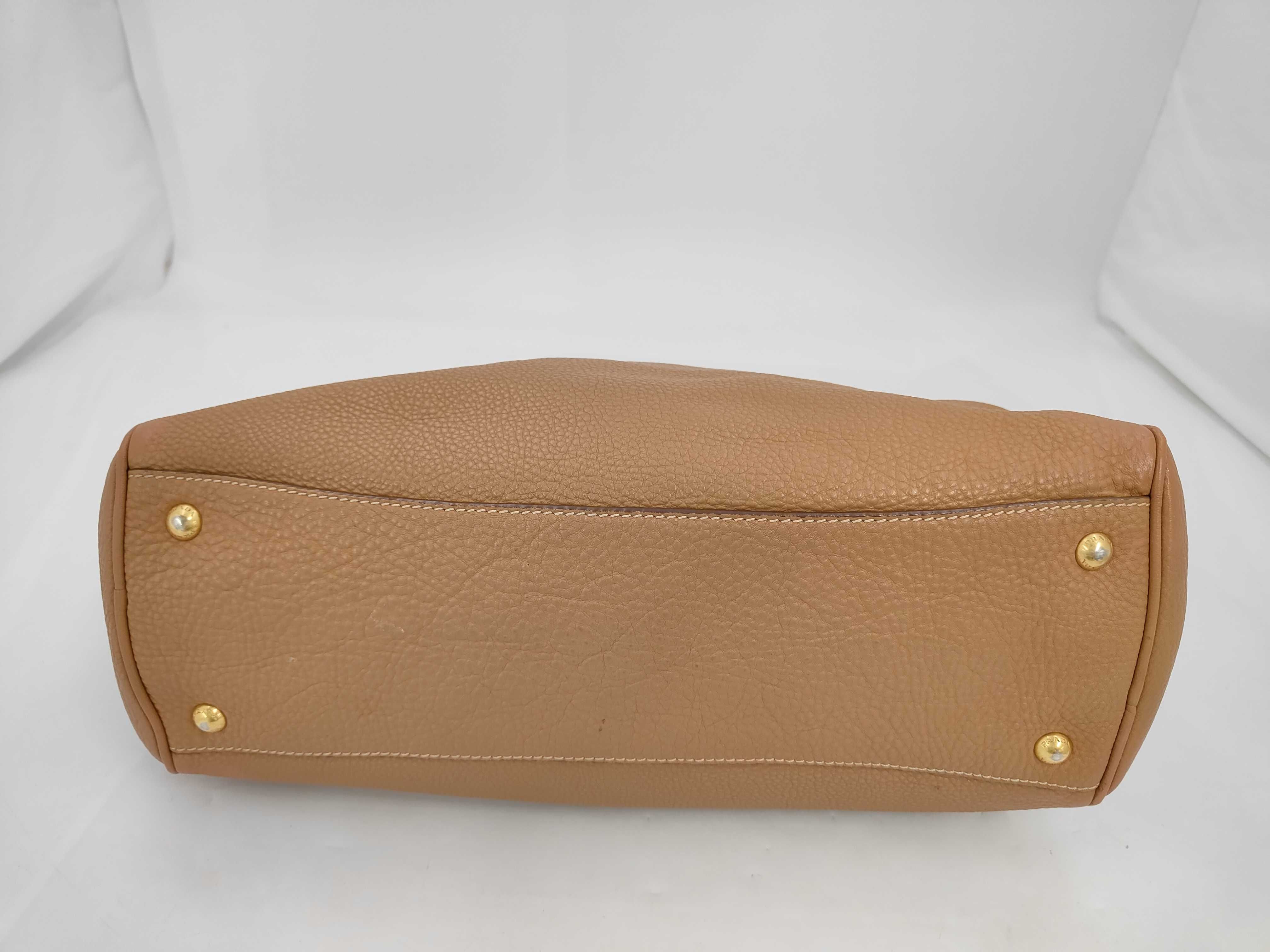 Soft Calfskin Leather Tote Shoulder Bag (Handbag) — view 3